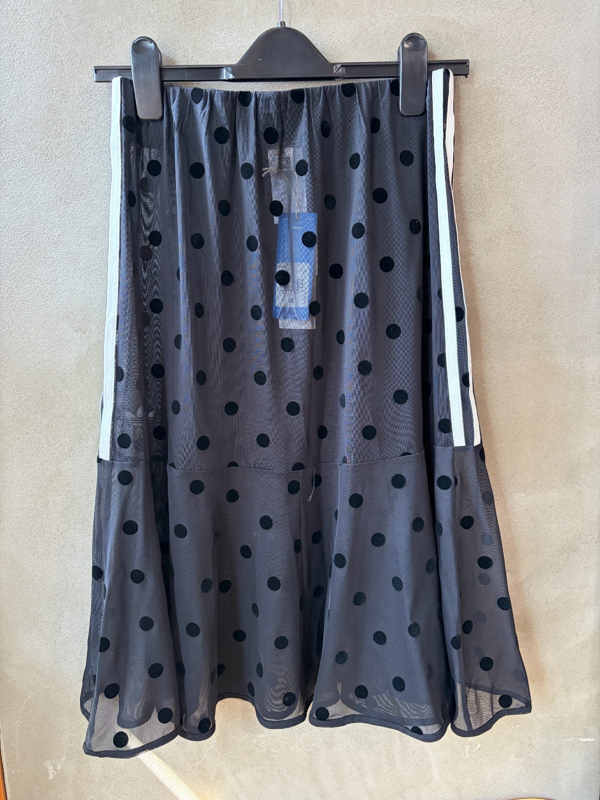 adidas Originals Sheer Polka Dot Skirt Women Lifestyle Casual AsiaFit NWT KV1177