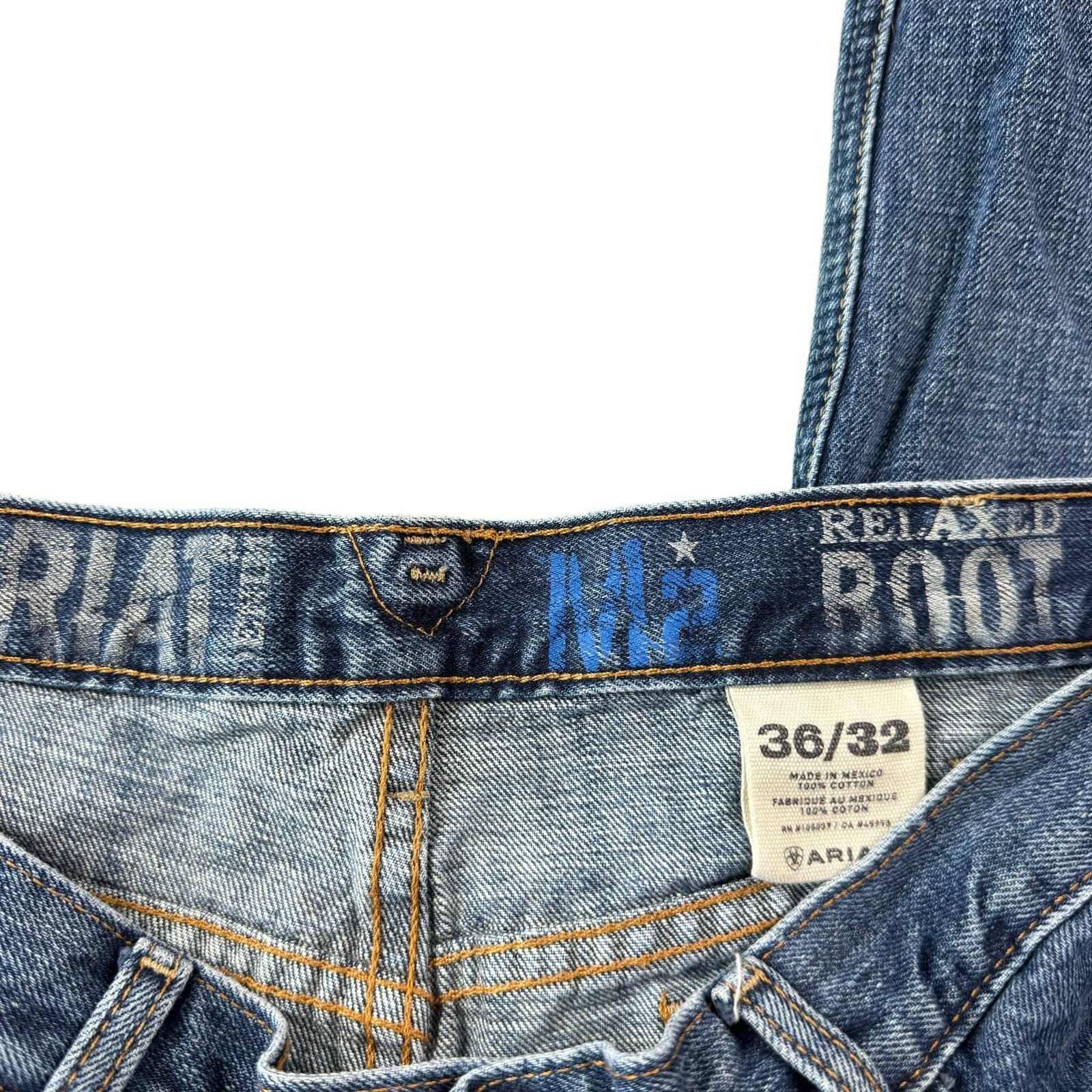 Ariat M2 Relaxed Bootcut Men’s Workwear Jeans Size 36×32