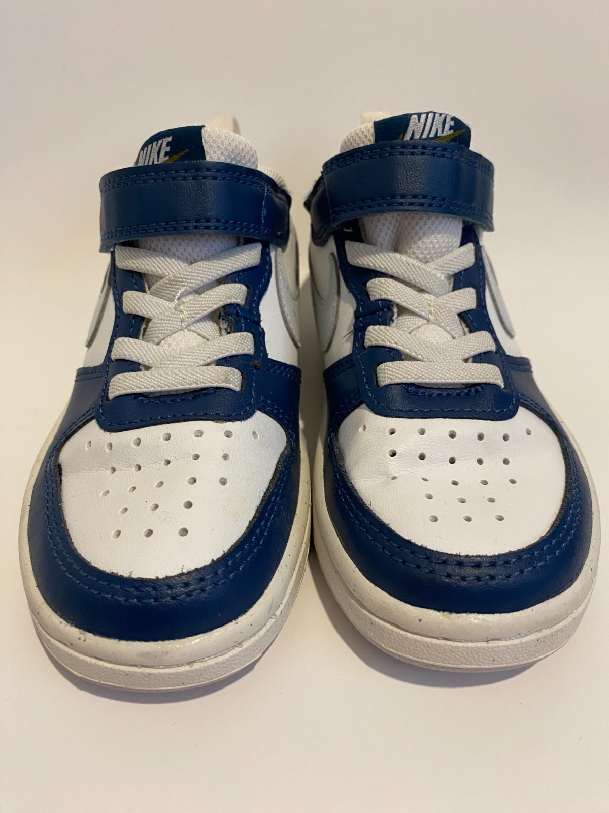 (Size 10.5c) Nike Court Borough 2 Low White Valerian Blue FREE SHIPPING