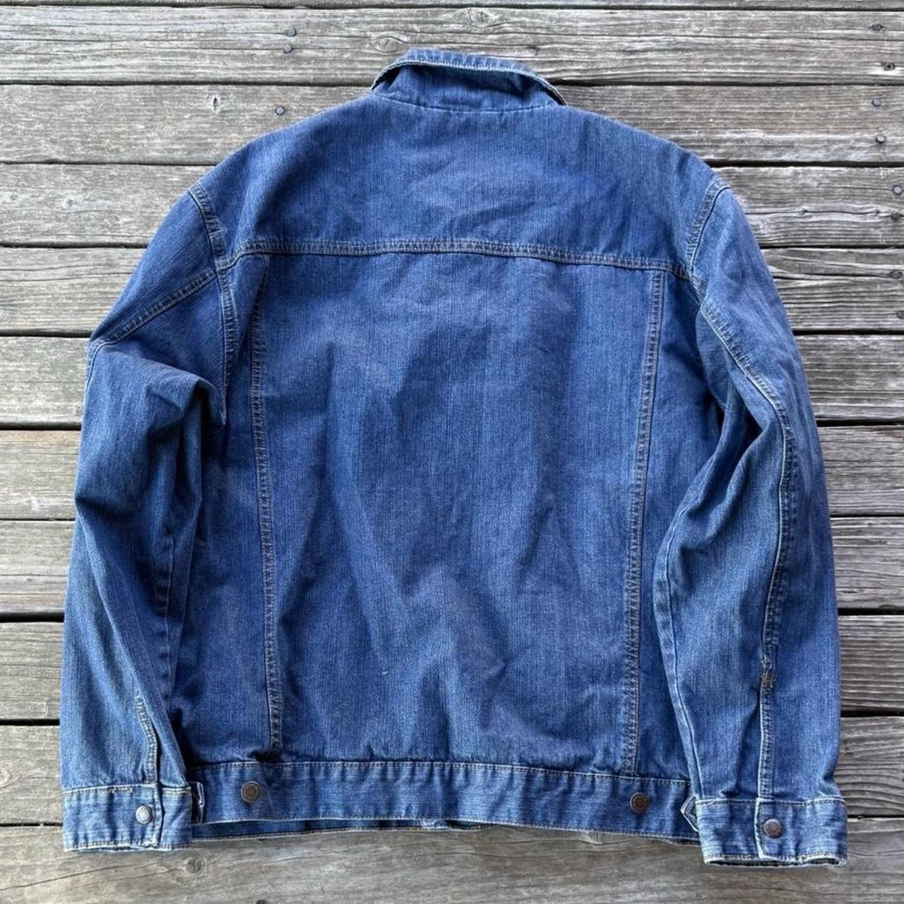 Vintage Wrangler Blue Jean Western Jacket W/ Conceal Carry Pockets Men’s Large