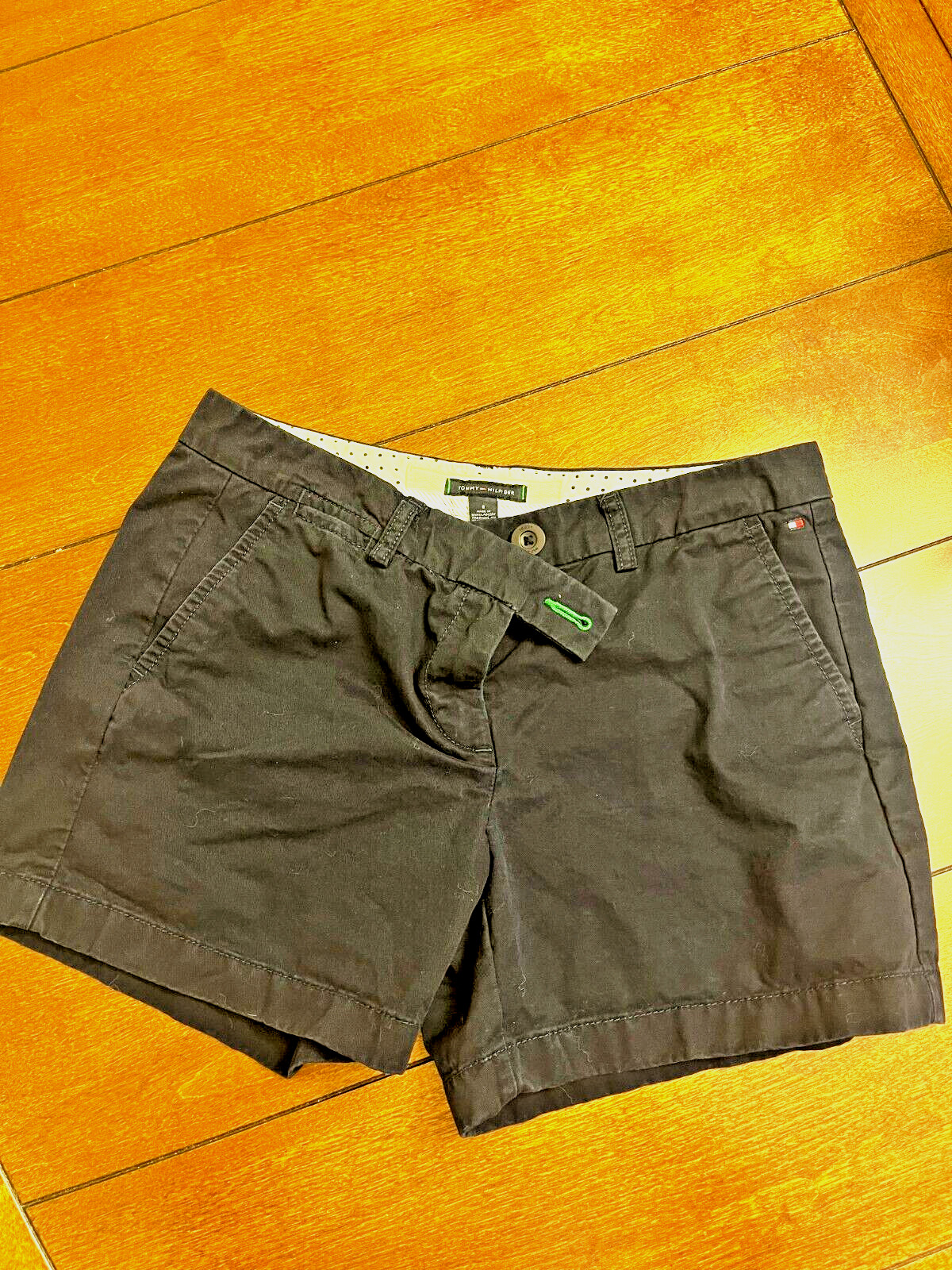 Tommy Hilfiger Shorts Womens Size 8 Navy Blue Walking Everyday Fit Flat Front