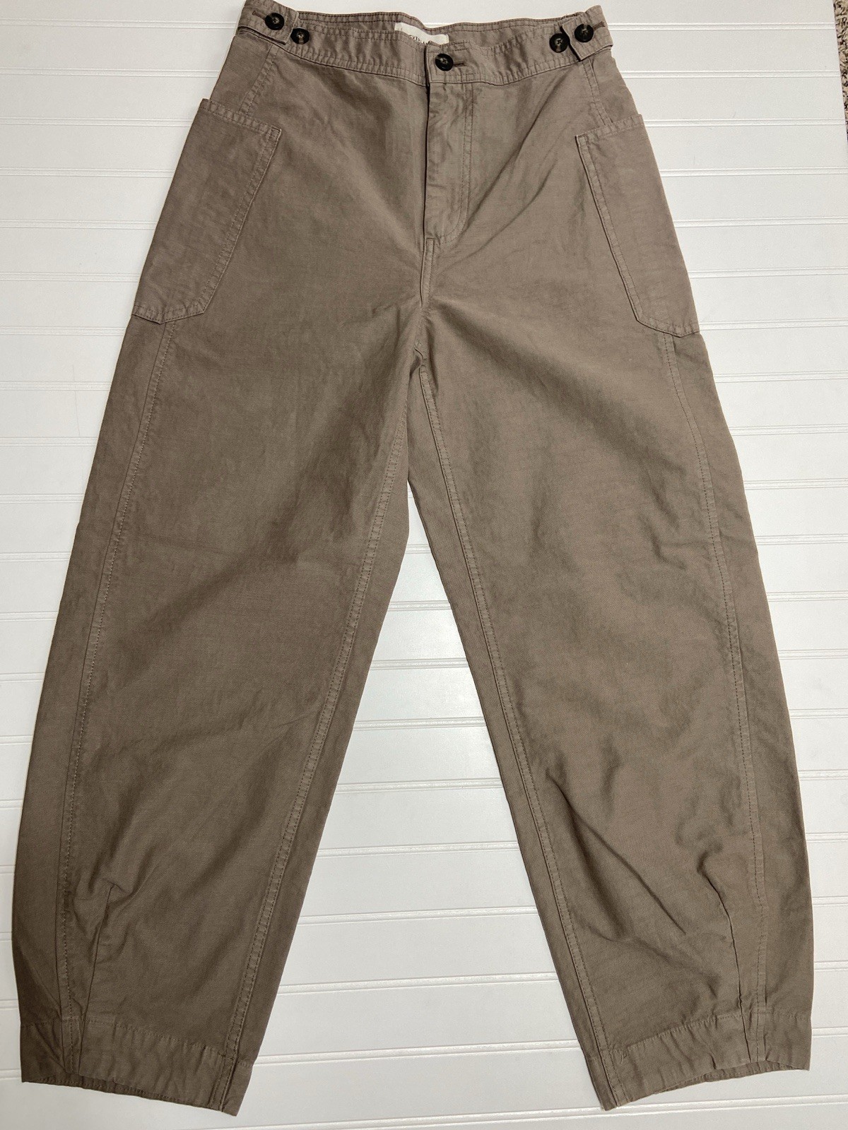 Everlane The Fatigue Barrel Pant Womans 2 Color Falcon Organic Cotton NWOT