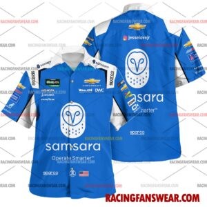 Jesse Love Nascar Racing 2026 Uniform Apparel Clothes Hawaiian Polo Shirts