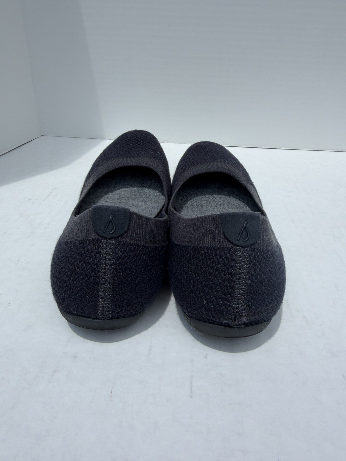 Allbirds Shoes Womens 9.5 Navy Knit Tree Breezer Ballet Flats Slip On Comfort