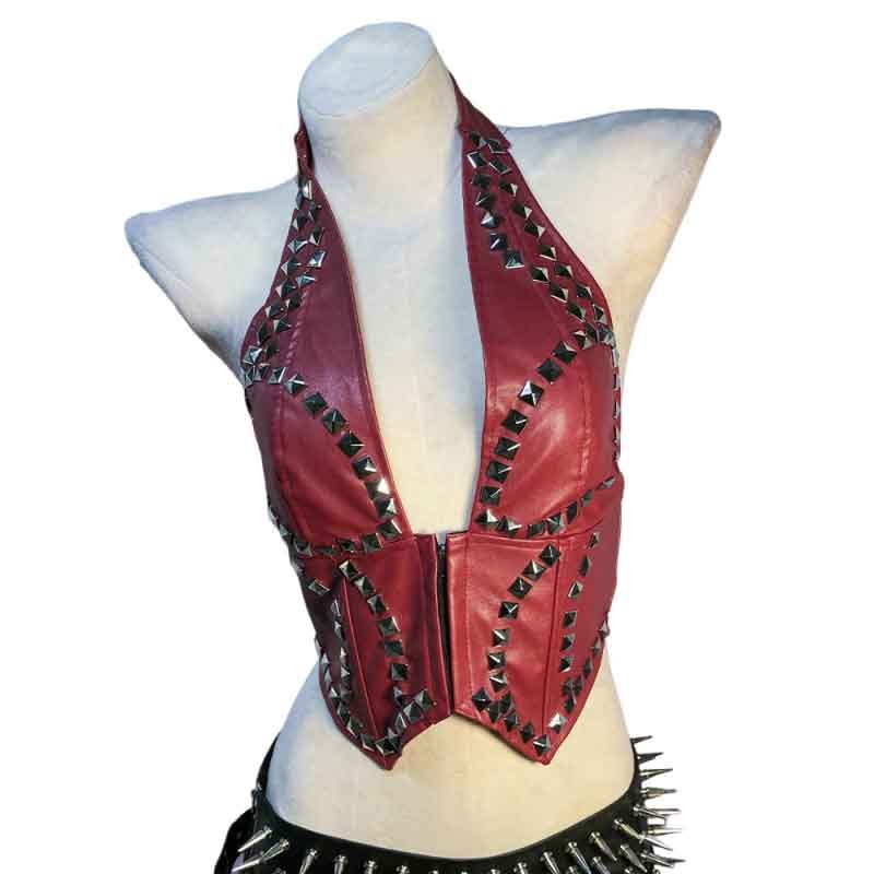 Goth Tops Punk Rock Clothes Gothic Tank Cyber Grunge Y2K Spiked Emo Clothing