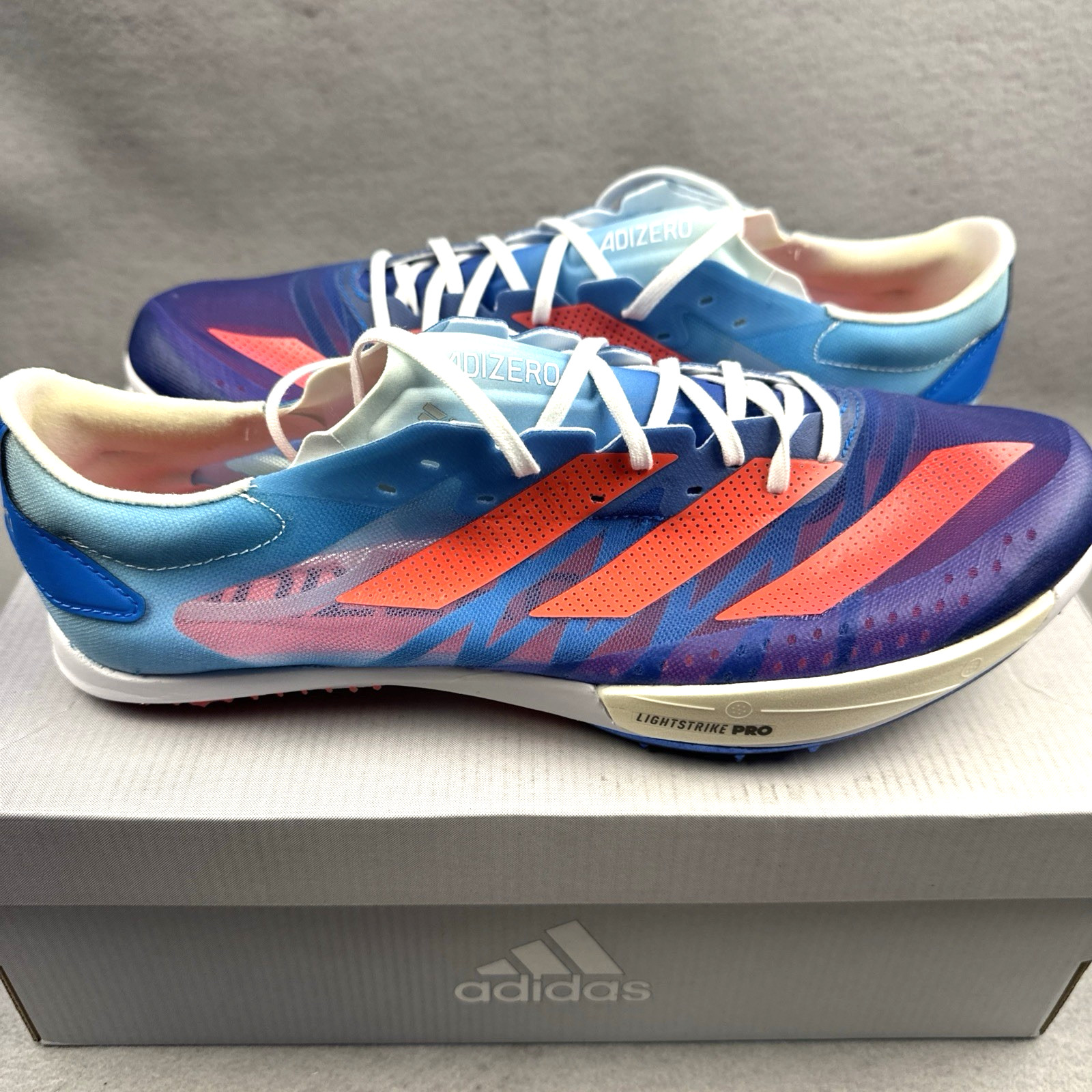 Adidas Adizero Ambition GY0911 Track & Field Spikes Blue W 7.5 M 6.5 New Box