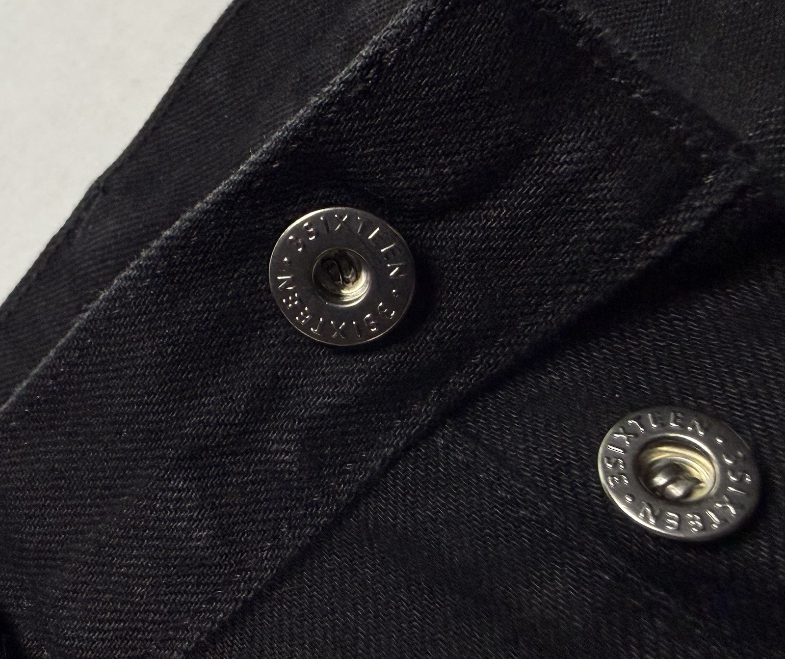 3sixteen ST-220X Slim Tapered Double Black Selvedge Jeans Button Fly Men’s 33×25