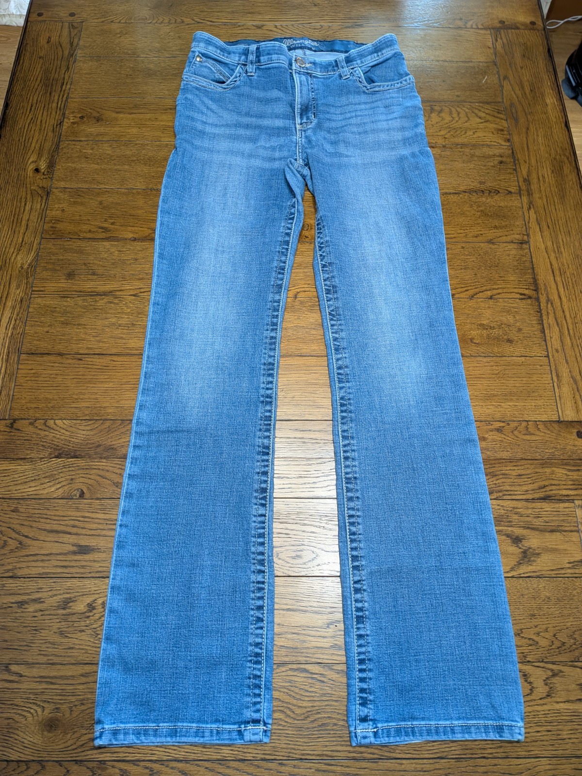 Wrangler Ultimate Riding Jeans Willow Bootcut Womens 32×35* Blue Cowgirl *READ