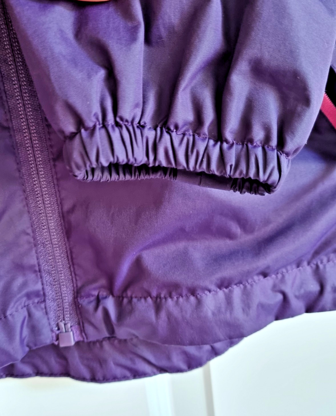 Freedom Trail Womens Windbreaker Jacket Size UK 8 Purple Hooded Showerproof