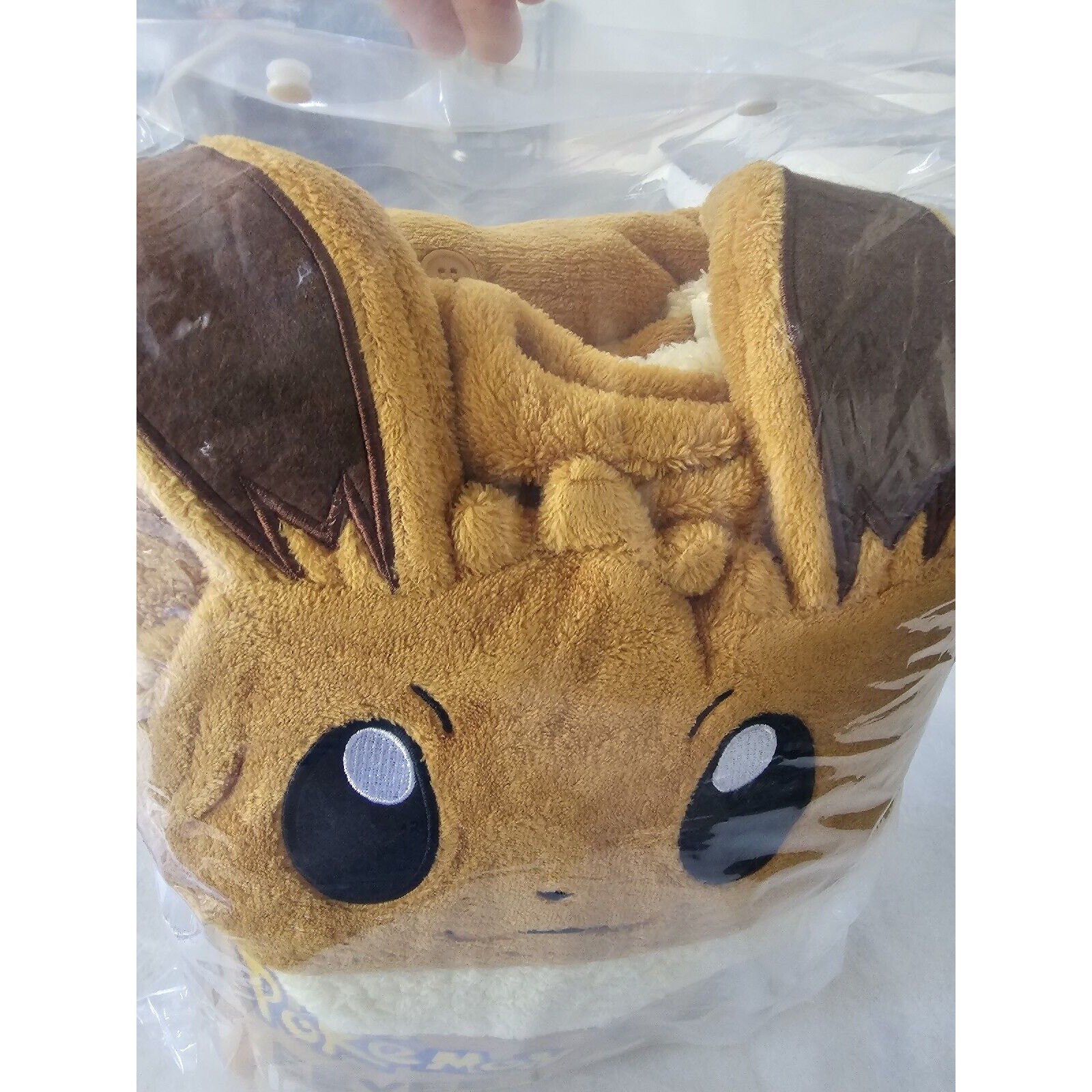 Pokemon Eevee Kigurumi Shop Cosplay Haloween Costume One Piece Pajamas NEW