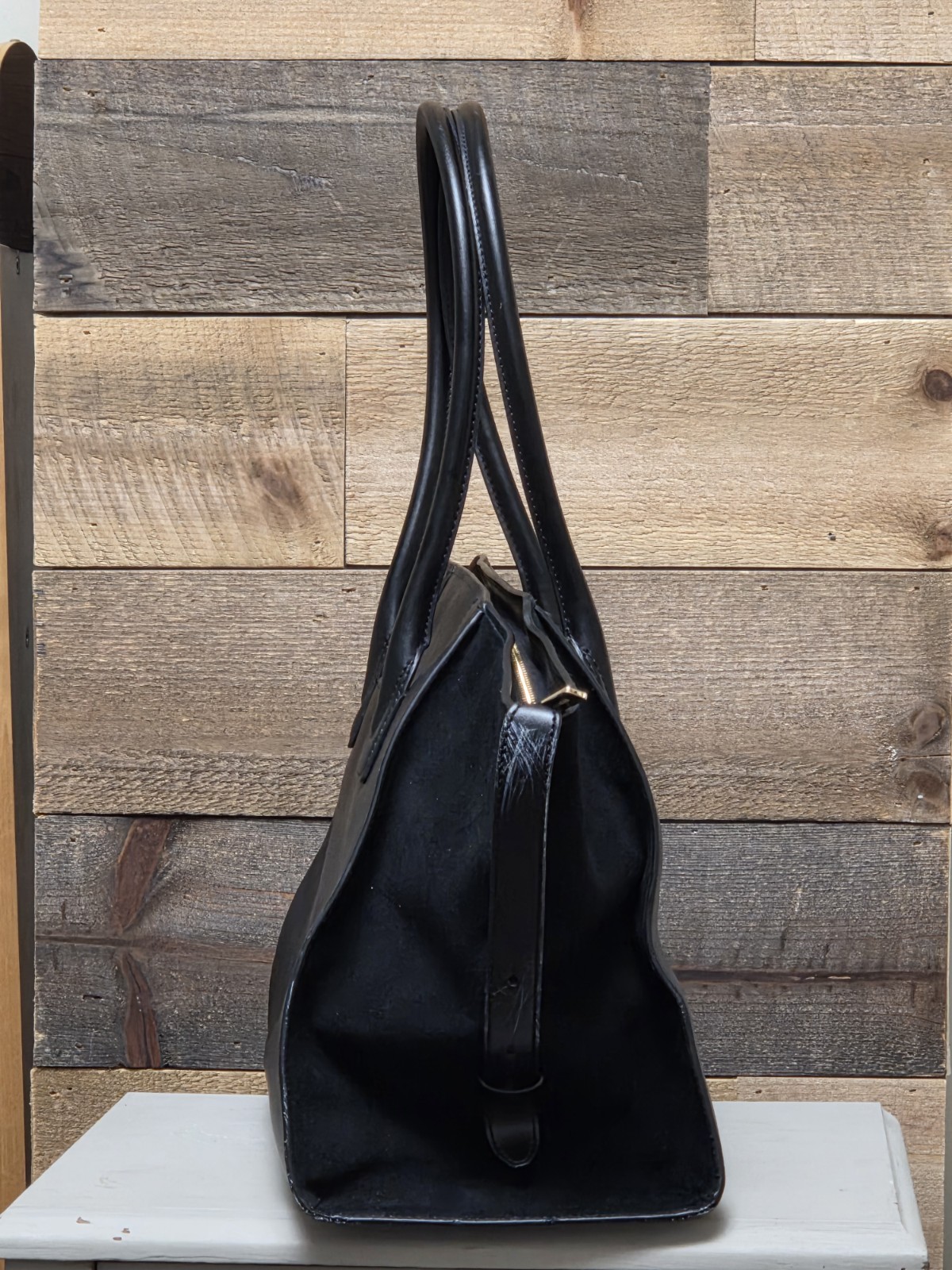 Michael Kors Avril Extra-Large Leather Top-Zip Tote Bag Leather Premium Suede