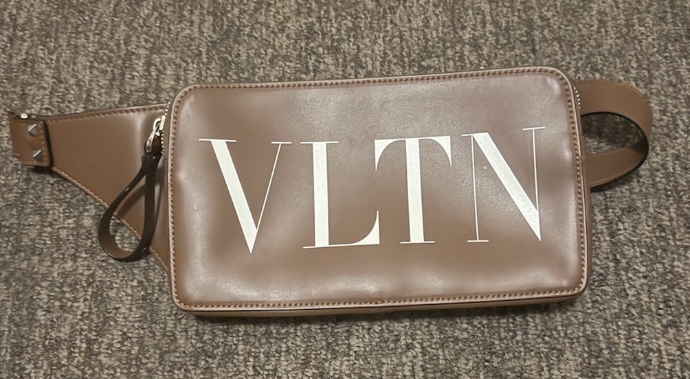 Valentino Garavani VLTN Crossbody Bag Leather Brown
