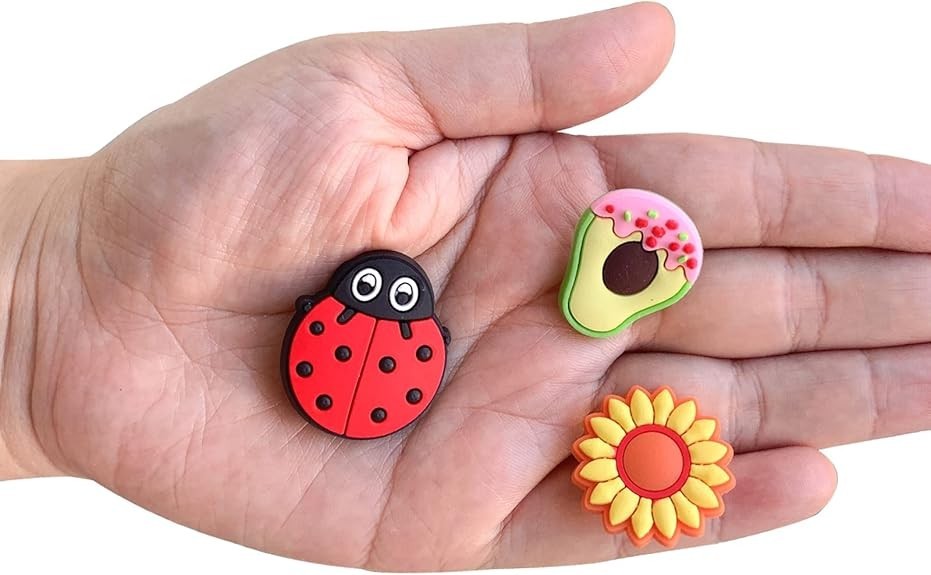 30 Pcs Mixed Pvc Shoe Charms Lot Different Charms Fit For Croc Clog Sandals USA