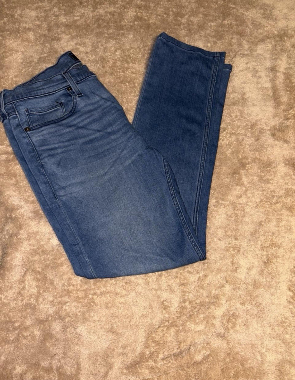 PAIGE Women’s Blue Denim Skinny Jeans Slim Fit Medium Wash 5-Pocket Zip