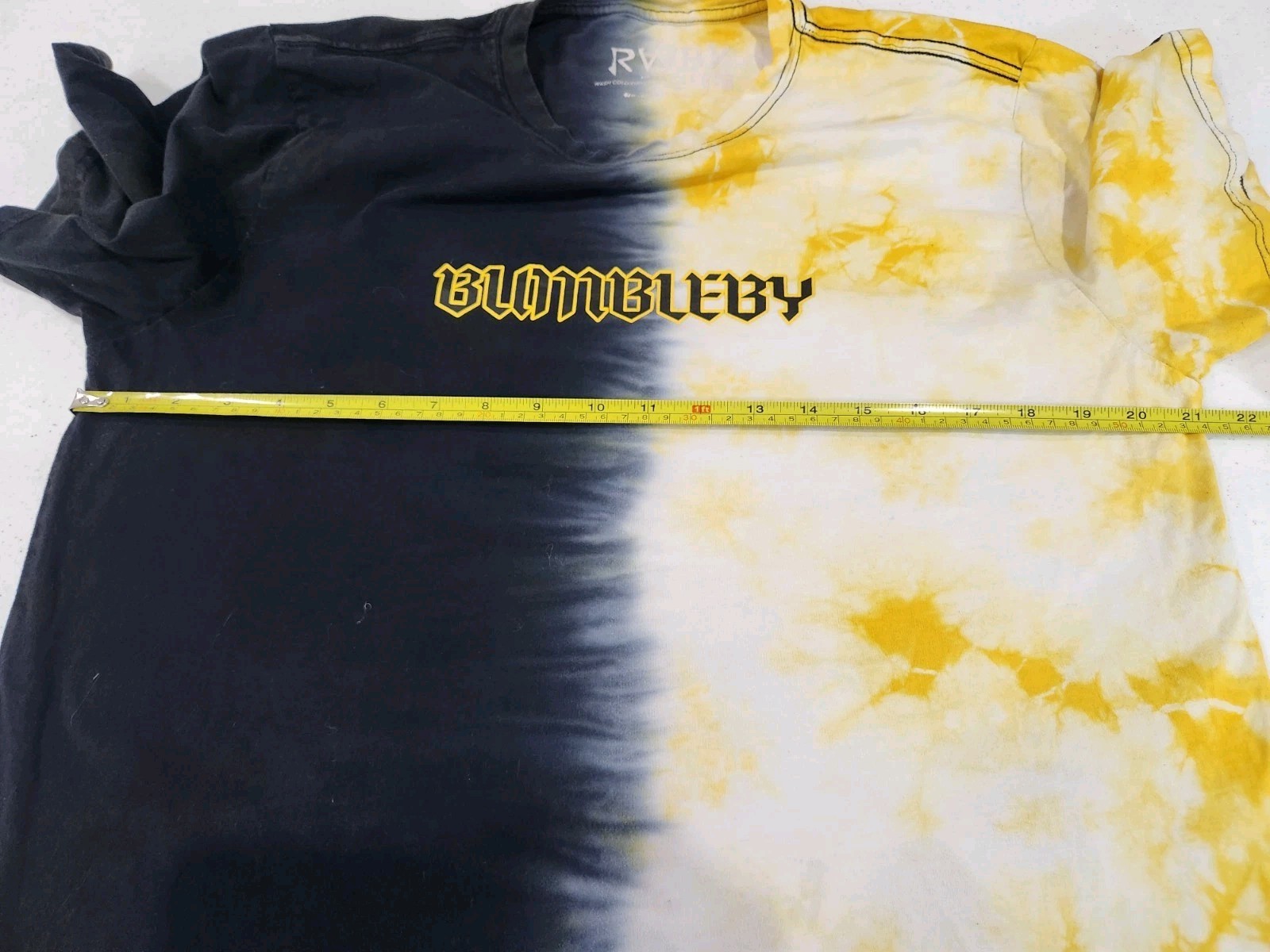 Rare Official RWBY Rooster Teeth Tie-Dye T-Shirt Size L Bumbleby Embroidered Tee