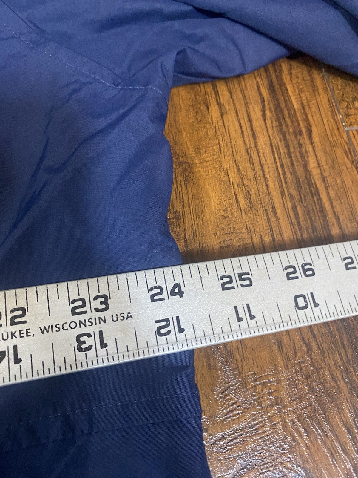 LL Bean XL Regular 3 Season Bomber Jacket Zip Navy Blue Fleece Lined Mens