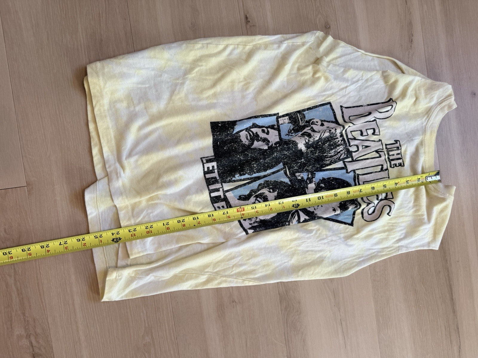 The Beatles Let It Be Tie Dye Muscle Tank Band Tee Size M