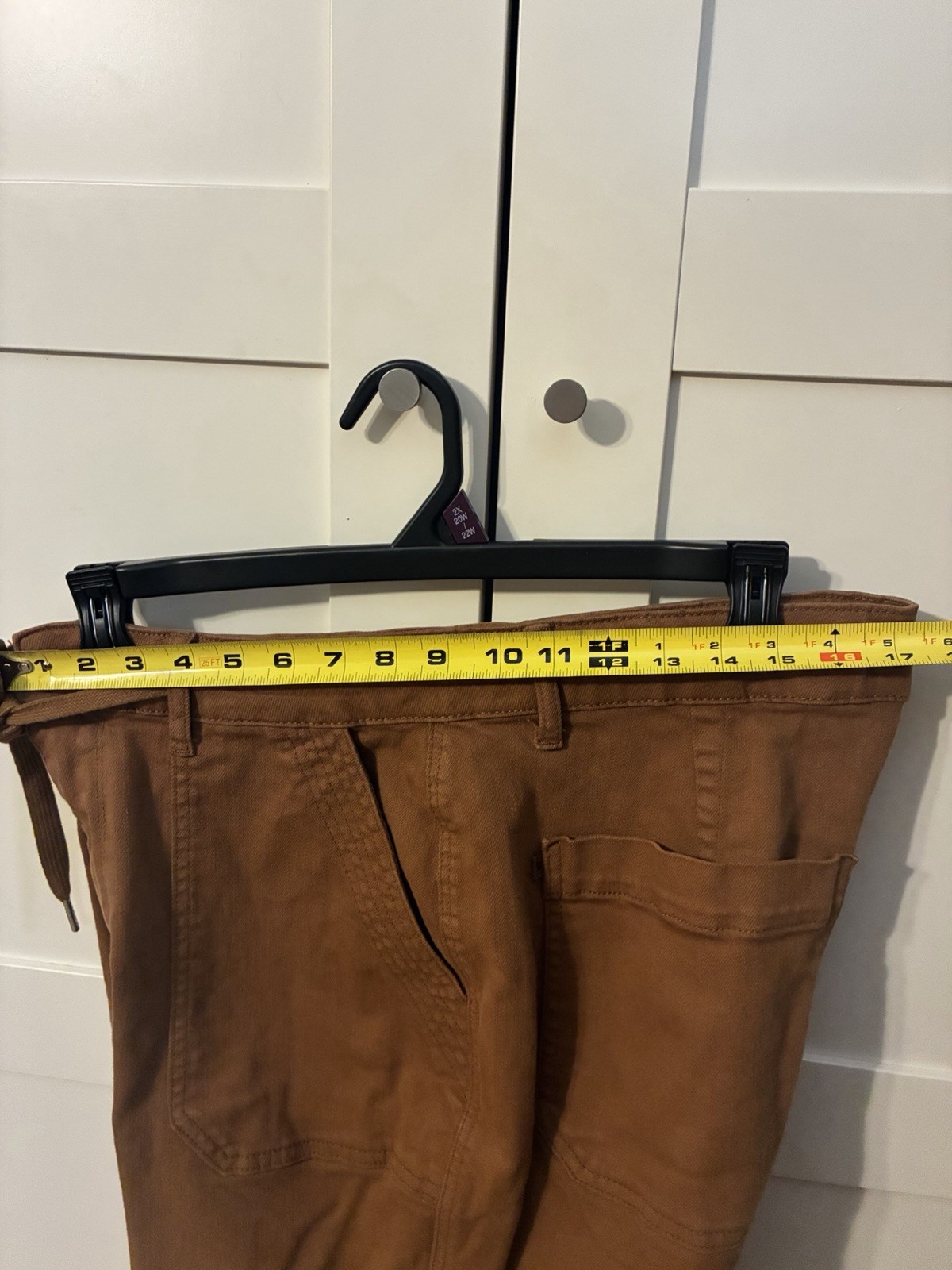 14W Judy Blue Brown, Pants Button And Draw String Closure large pockets