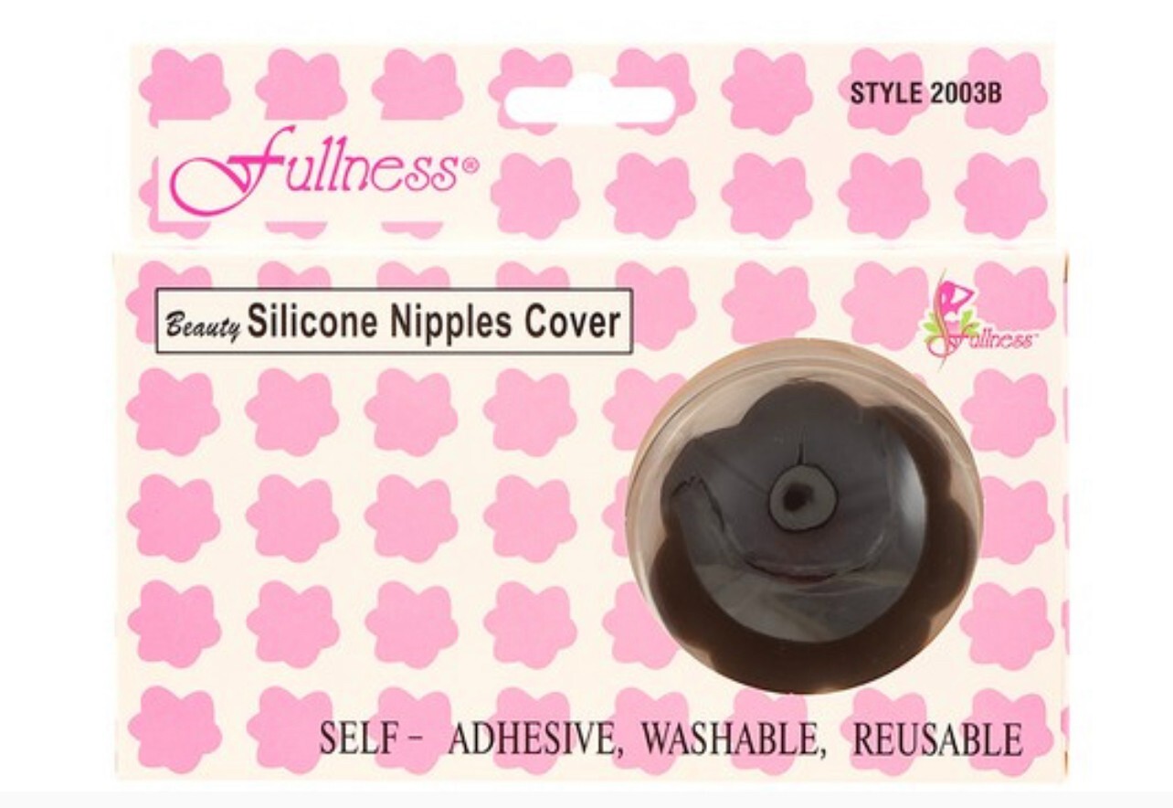 2 Pairs Fullness Soft Silicone Reusable Self Adhesive Breast Petal Nipple Covers