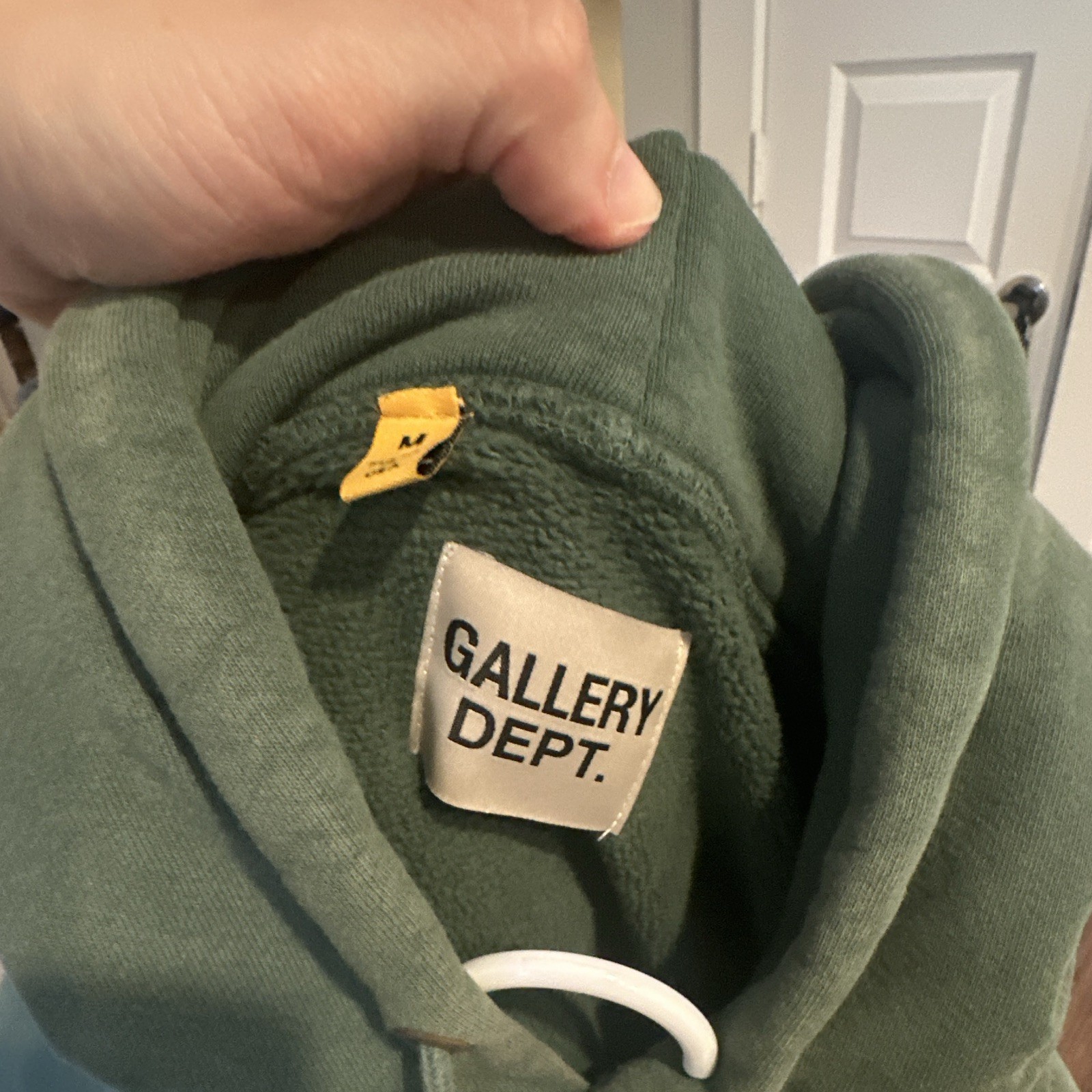 Gallery Dept. Men’s M Green Graphic Print Pullover Hoodie w/ Pockets