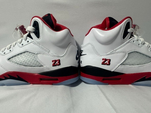 Nike Air Jordan 5 Retro OG Mens Size 6 M / 7.5 W Fire Red Black Tongue
