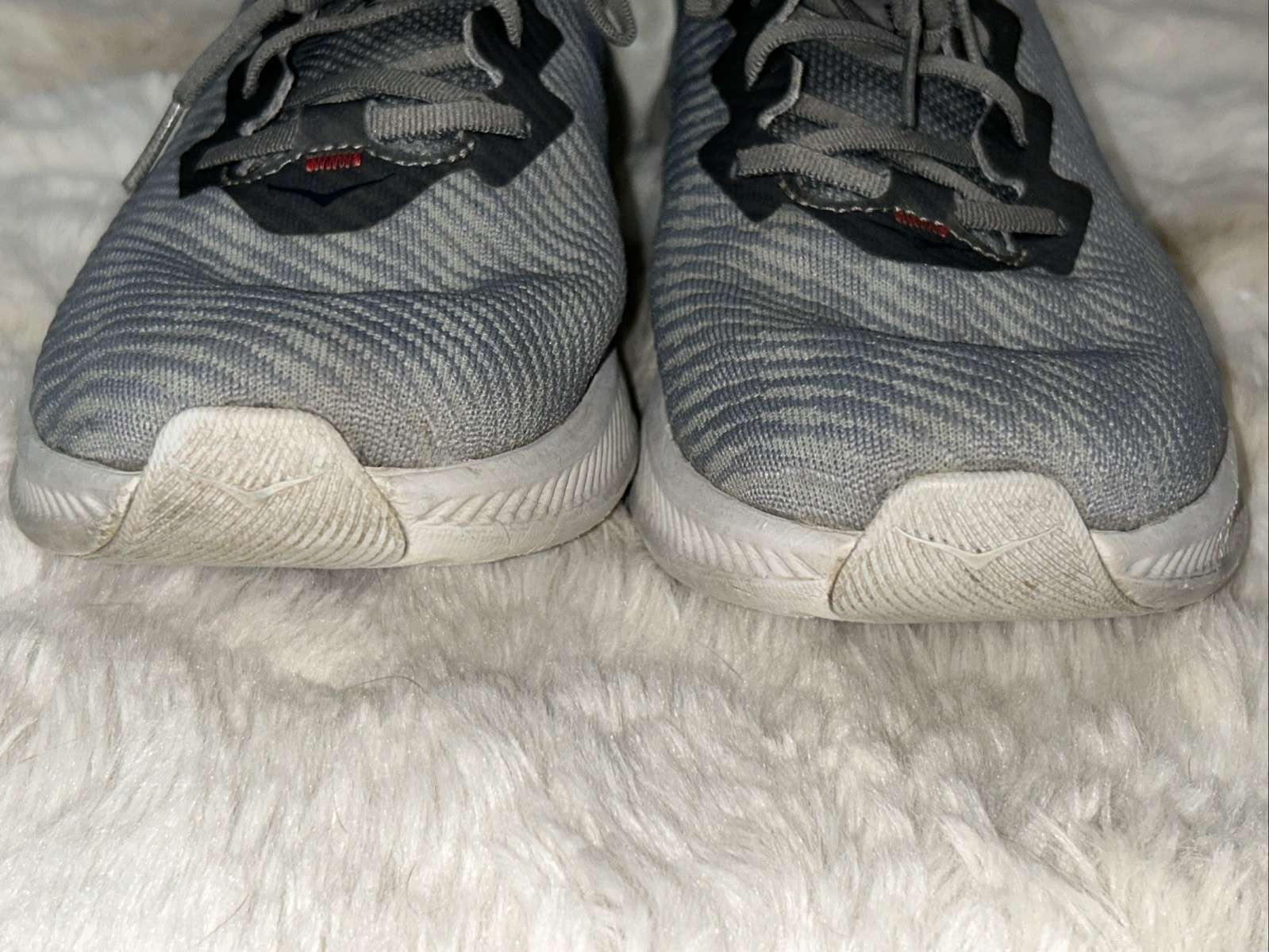 HOKA One One Solimar Gray Black Logo Running Gym Workout Sneakers Mens 13D