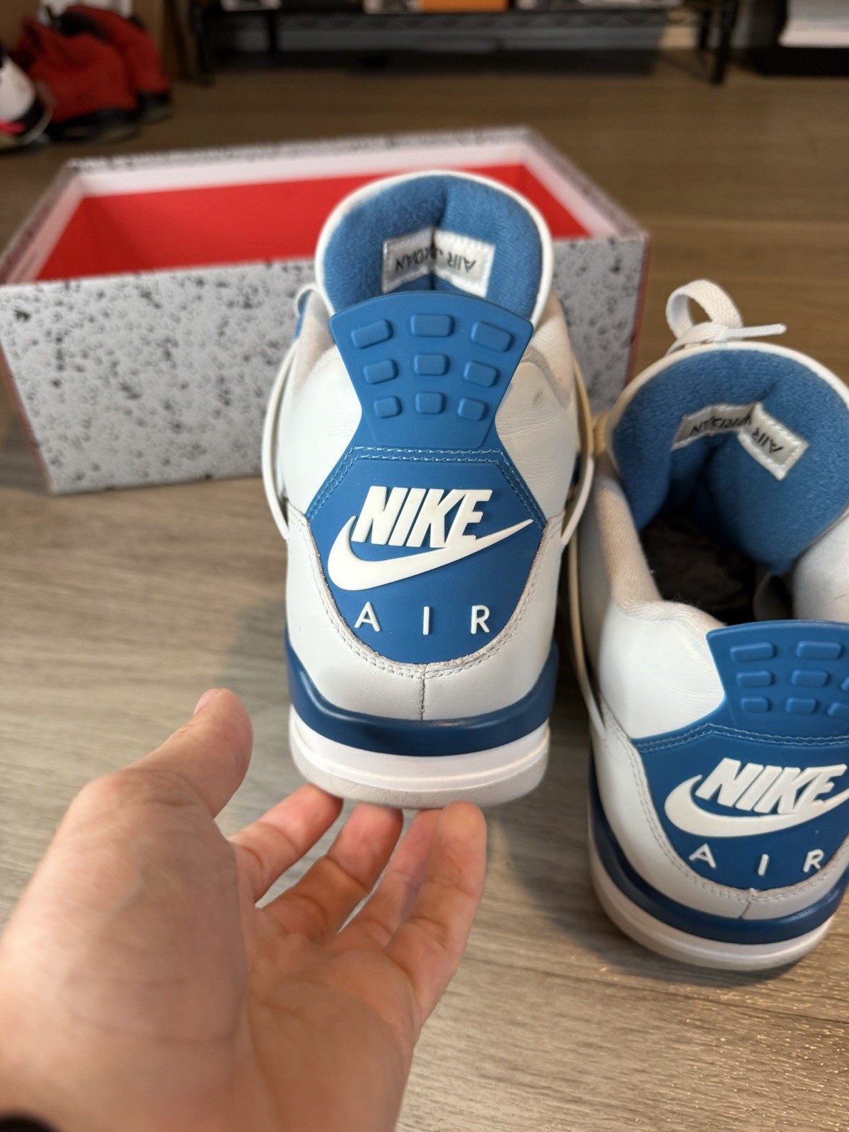 Size 10.5 – Air Jordan 4 Retro 2024 Military Blue (FV5029-141) CLEAN MENS