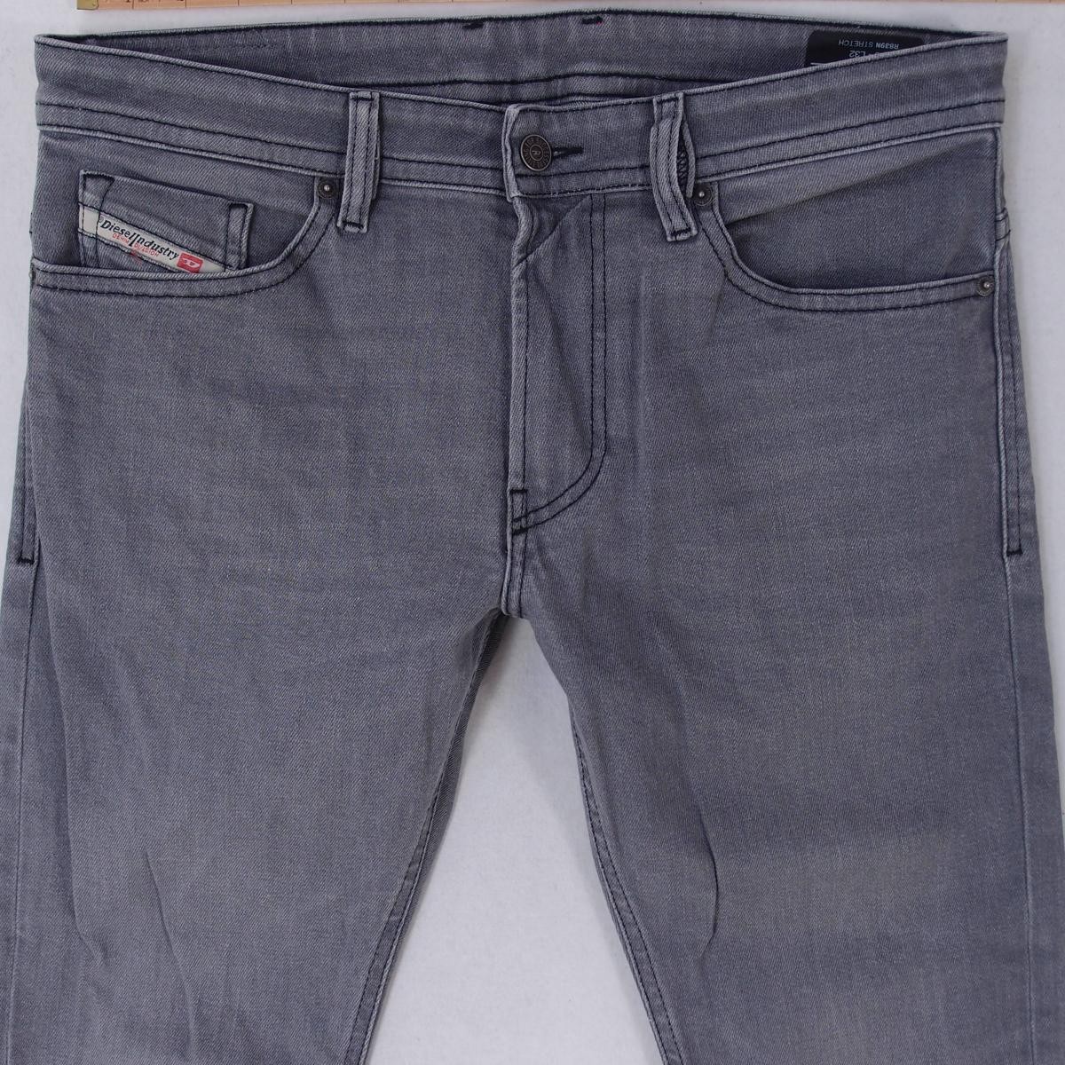 Mens Diesel THOMMER R839N Stretch Slim Skinny Grey Jeans W33 L32