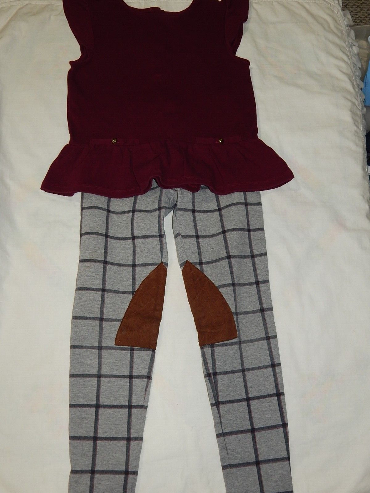 Janie and Jack Hope Henry Girls 10 Years EQUESTRIAN Top and Leggings Outfit