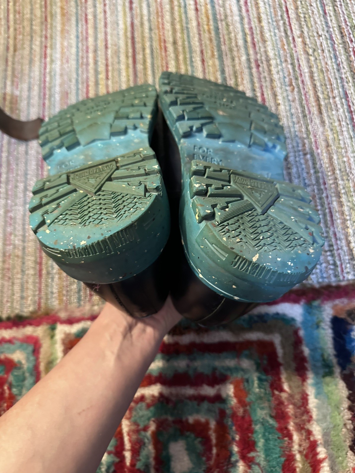 Fluevog EXCELLENT Official Tuesday Classic everyday blue/turquoise derby -12