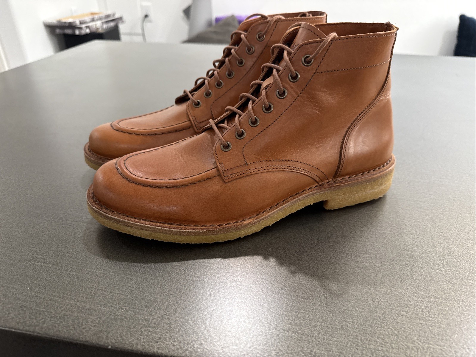 Astorflex Nuovoflex Light Brown Size 44/10.5D Made In Italy 6” Boots