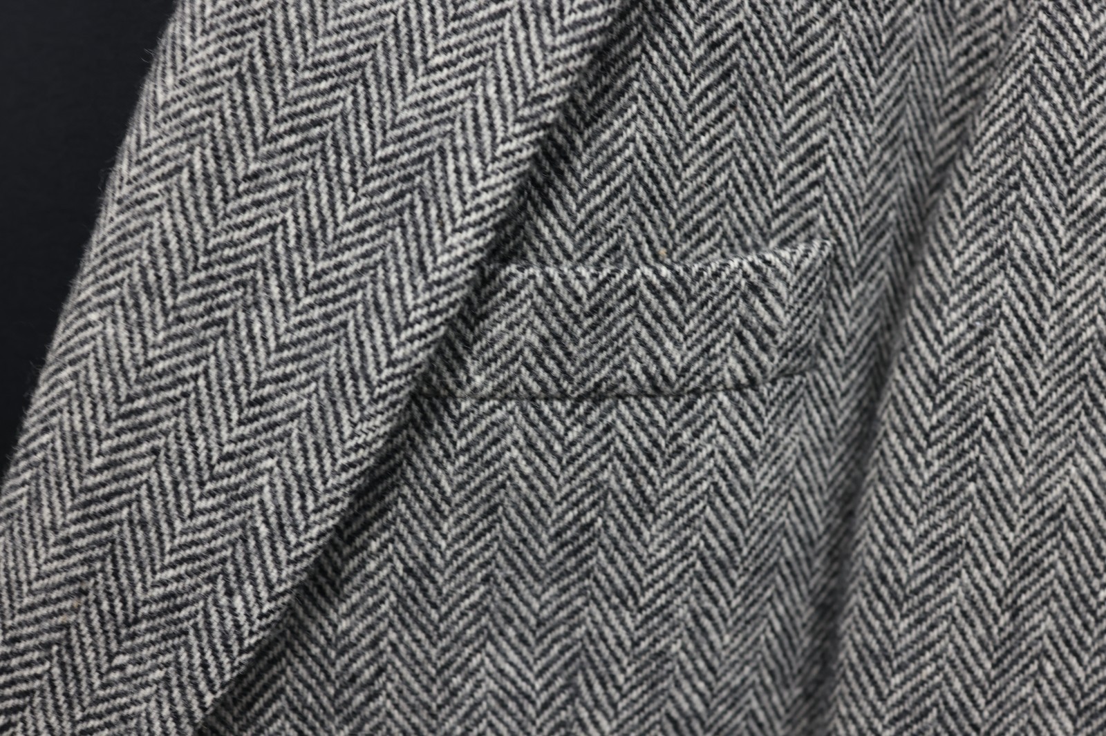 DEANSGATE VINTAGE TWEED mens gray HERRINGBONE sport coat suit jacket blazer 44 R