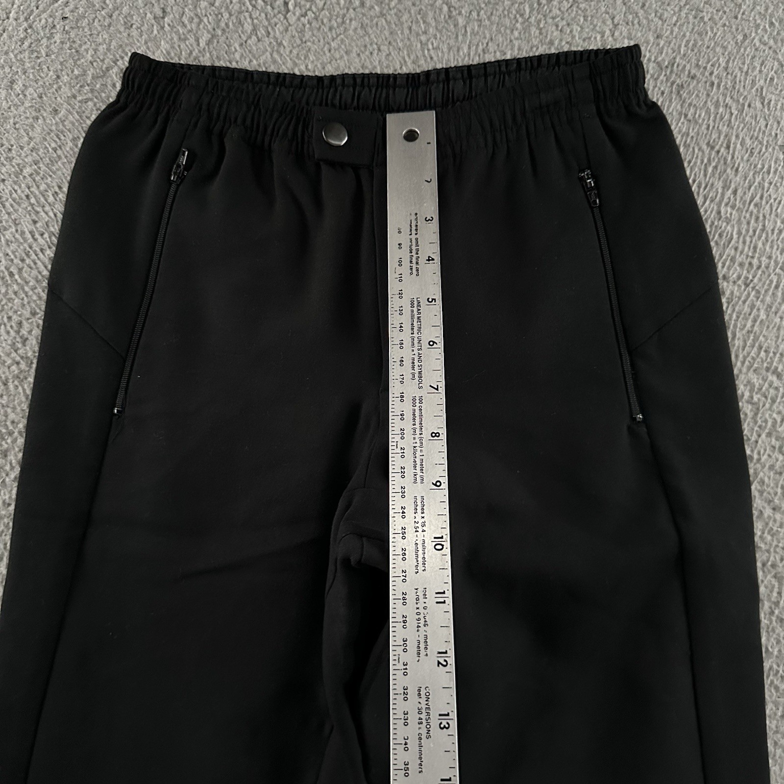 Paskho Womens Pants Black Size XS Mid Rise Tapered Made In USA