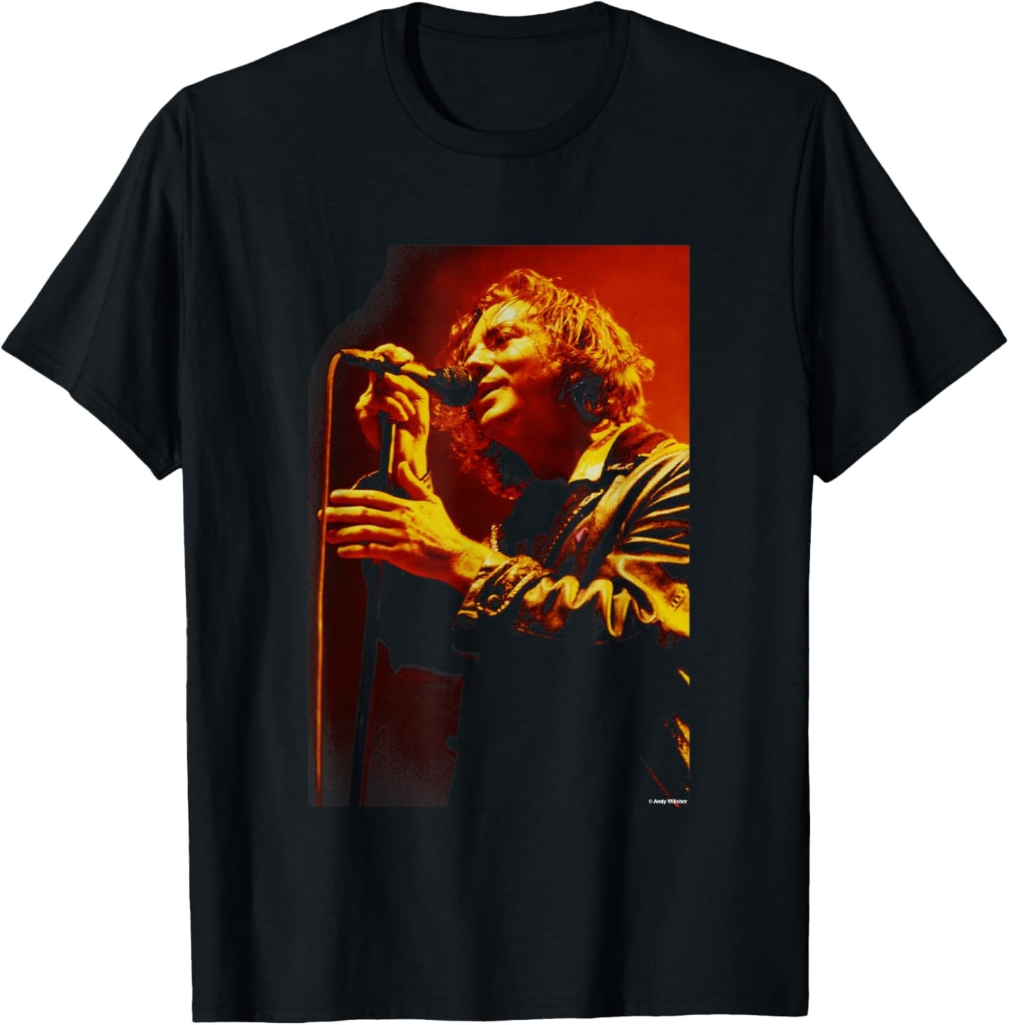 Eddie Vedder Pearl Jam Singer by Andy Willsher T-Shirt
