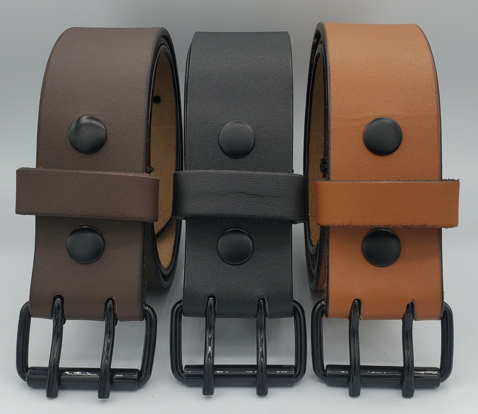 Men’s Real/Genuine Bufflo leather Gun Holster CCW Work belt 1.75″ 45mm Width