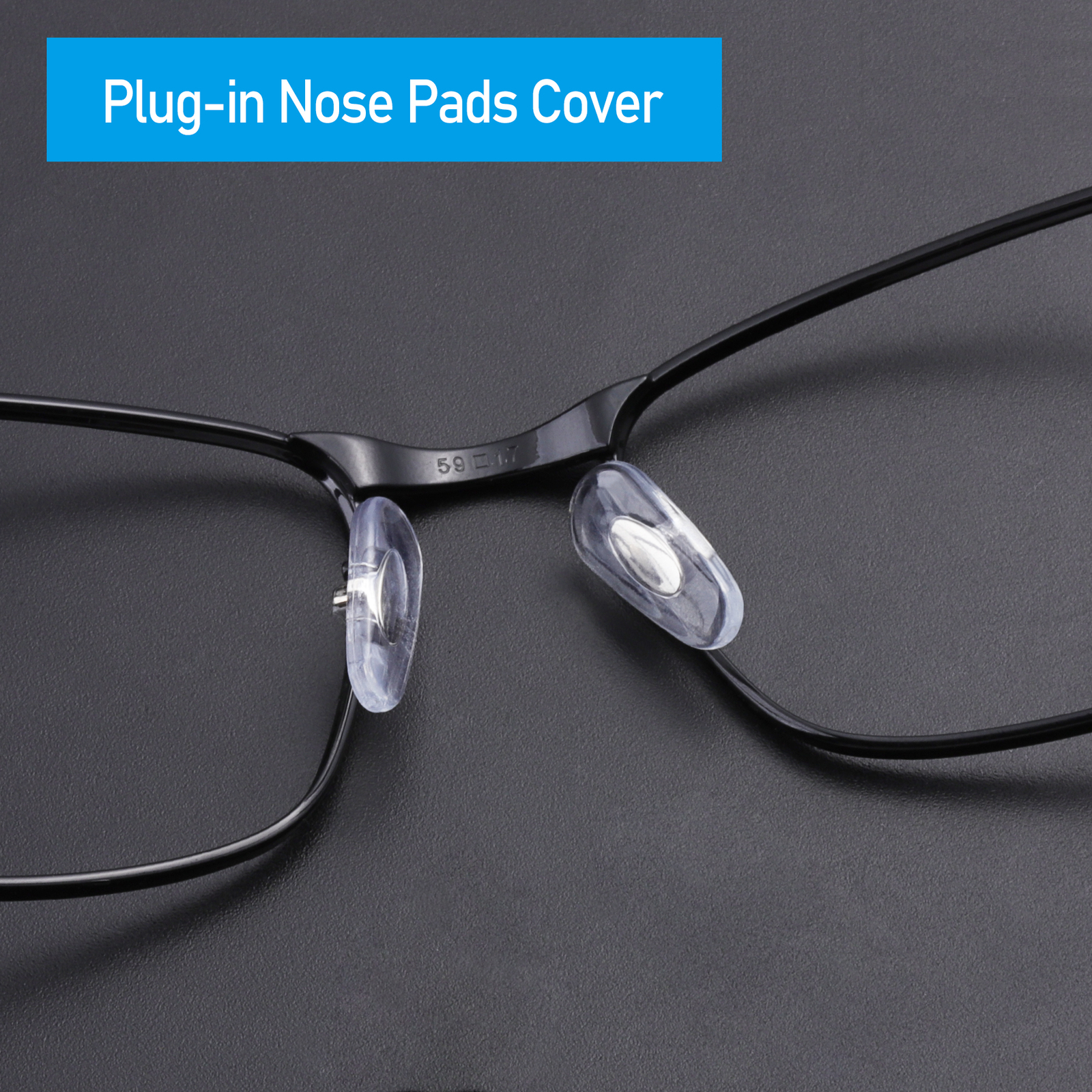 Silicone Replacement Crystal Clear Nose Piece For-RayBan RB3528/ RB3538