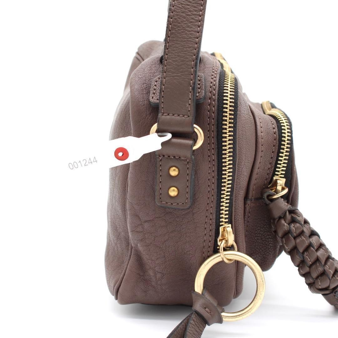 See By Chloe Patti Shoulder Bag Crossbody Leather Brown Japan 0610782