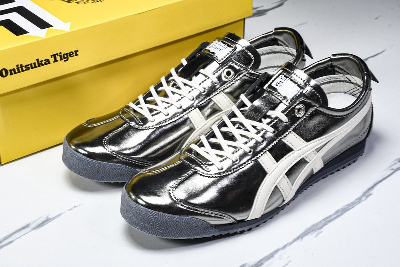 Onits*ka Tiger Mexico66SD Metallic Series Metropolis Cream 183C468-020 Size 4-11