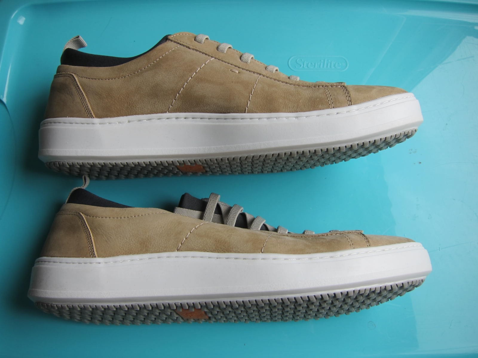 NEW without box Martin Dingman CAMERON NUBUCK Putty sneakers Mens 9; retail $275