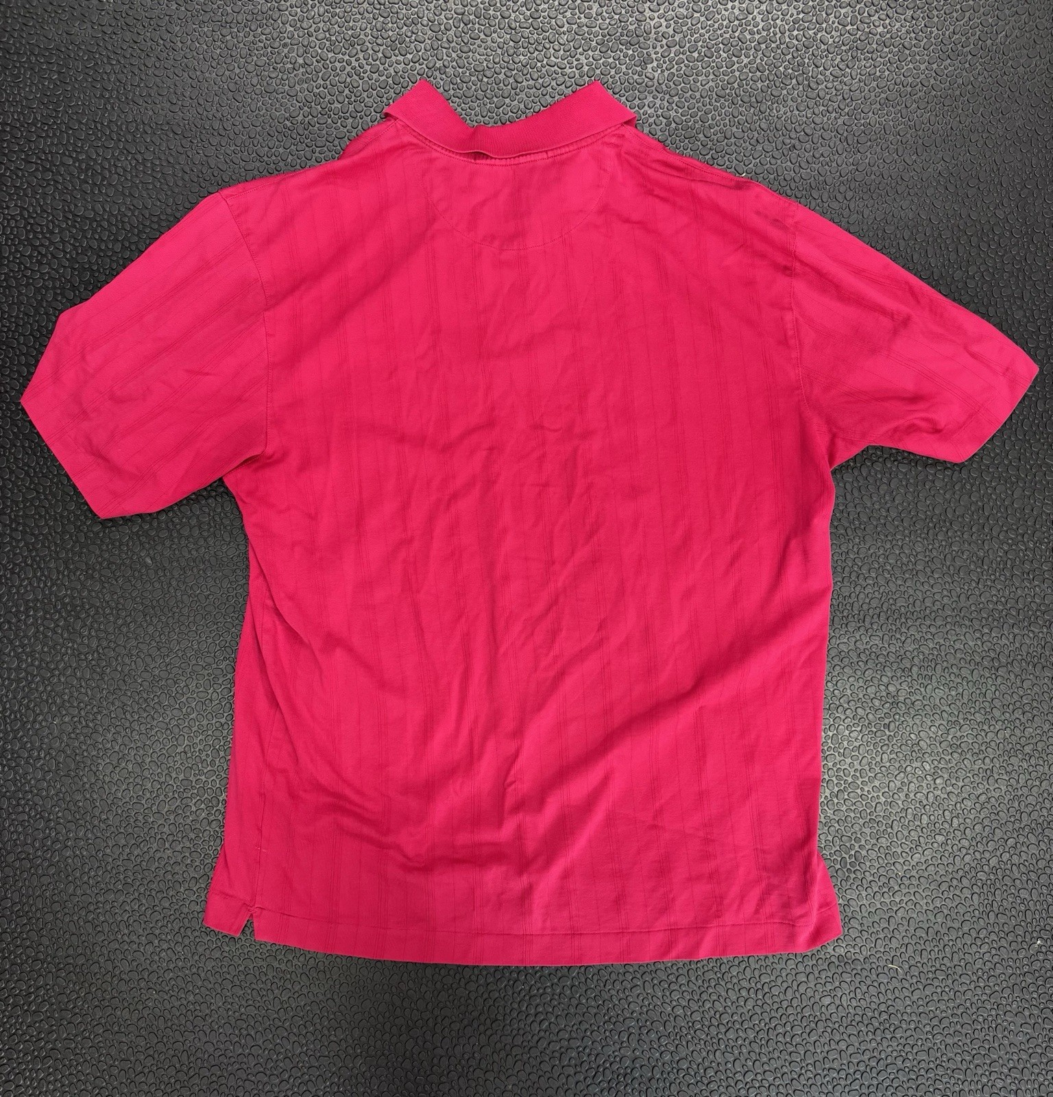 Nike Tiger Woods Fit Dry Red Short Sleeve Golf Shirt Polo Size L Large Sunday