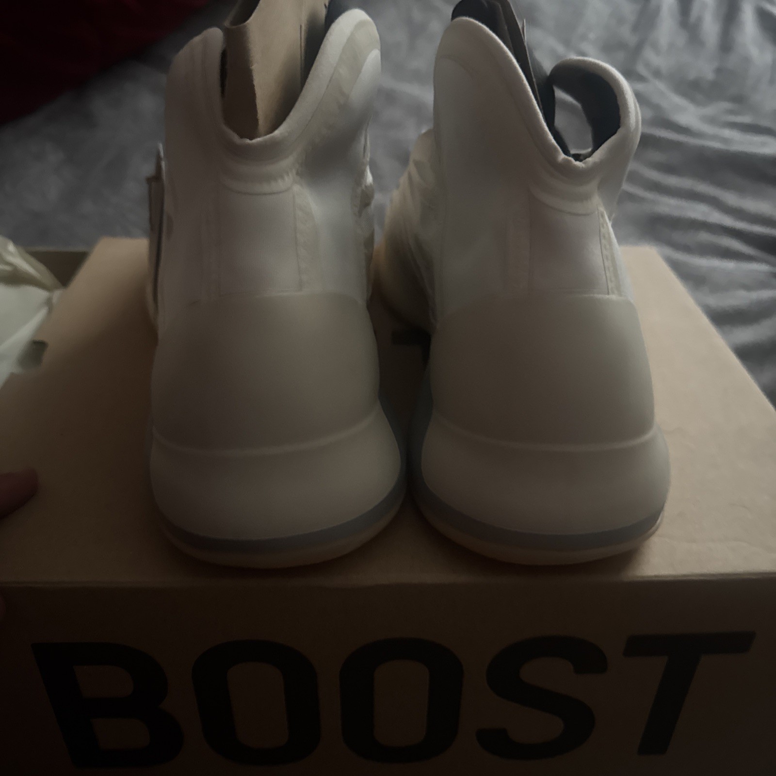 adidas Yeezy Quantum Lace Up Mens Beige Sneakers Casual Shoes HQ2085