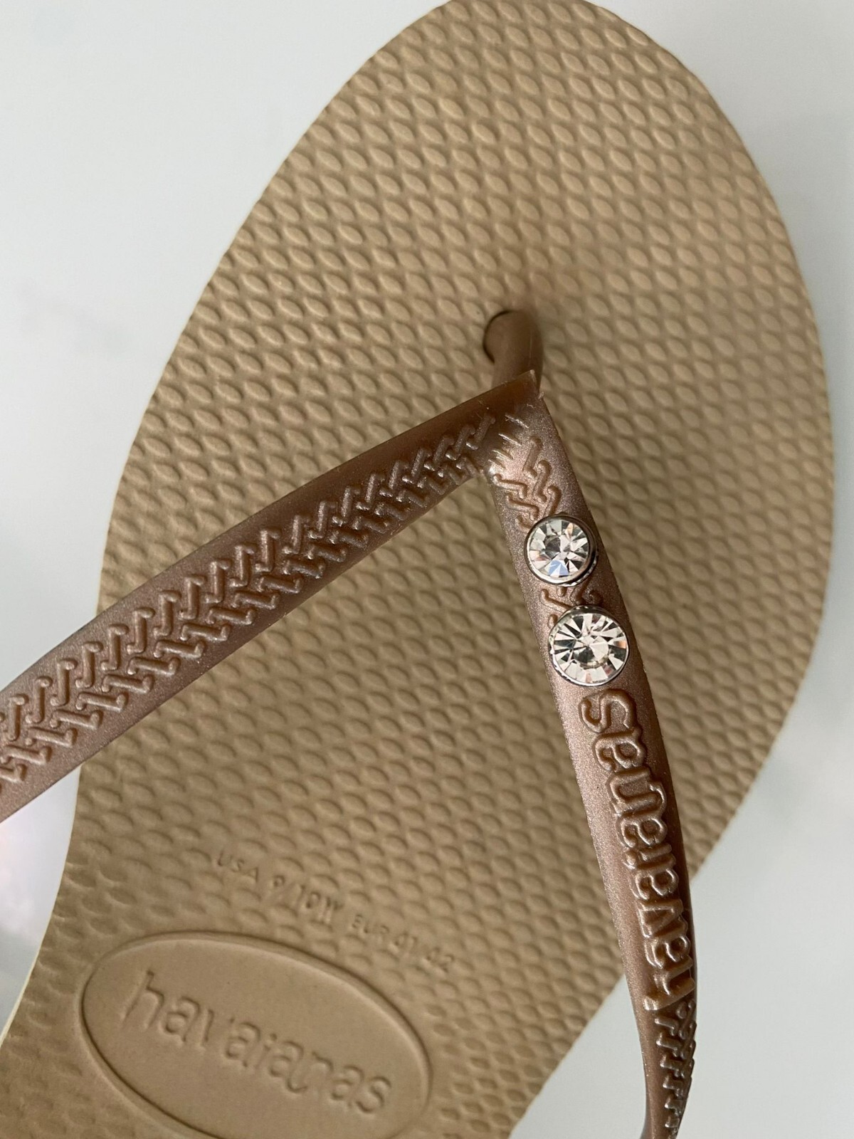 Havaianas Slim Flip Flops Women with 2 Crystals and Personalized
