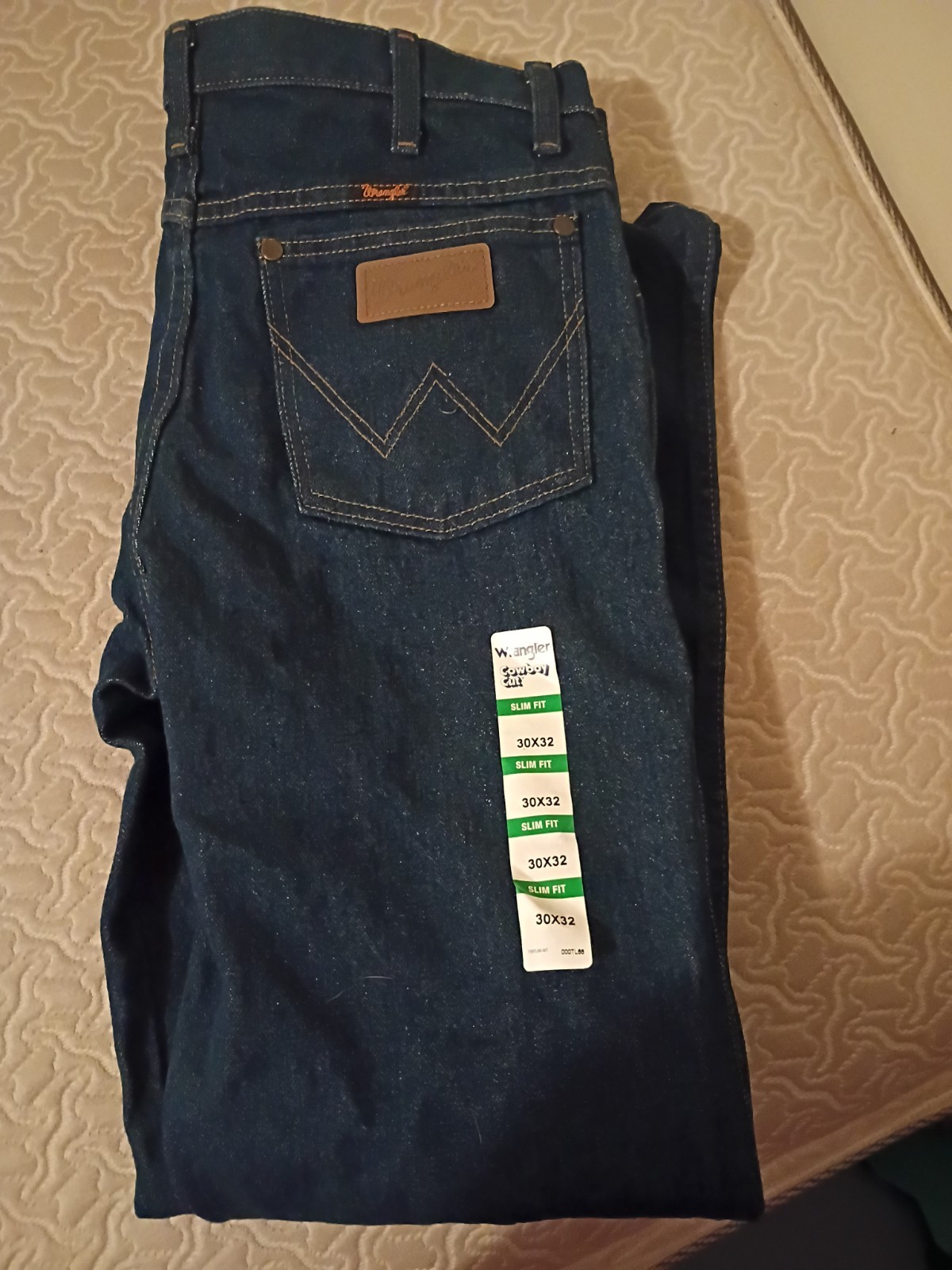 Wrangler Jeans Mens 30×32 Blue Cowboy Cut Denim Cotton New NWT