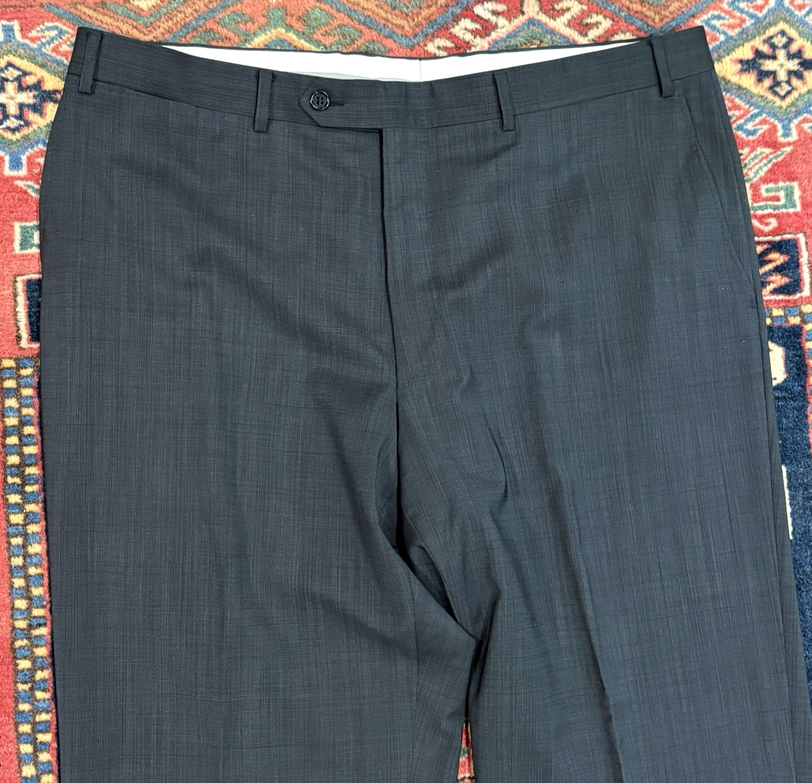 CANALI 1934 silver label recent suit US 46L EU 56L gray wool 38×32 L13280 EUC