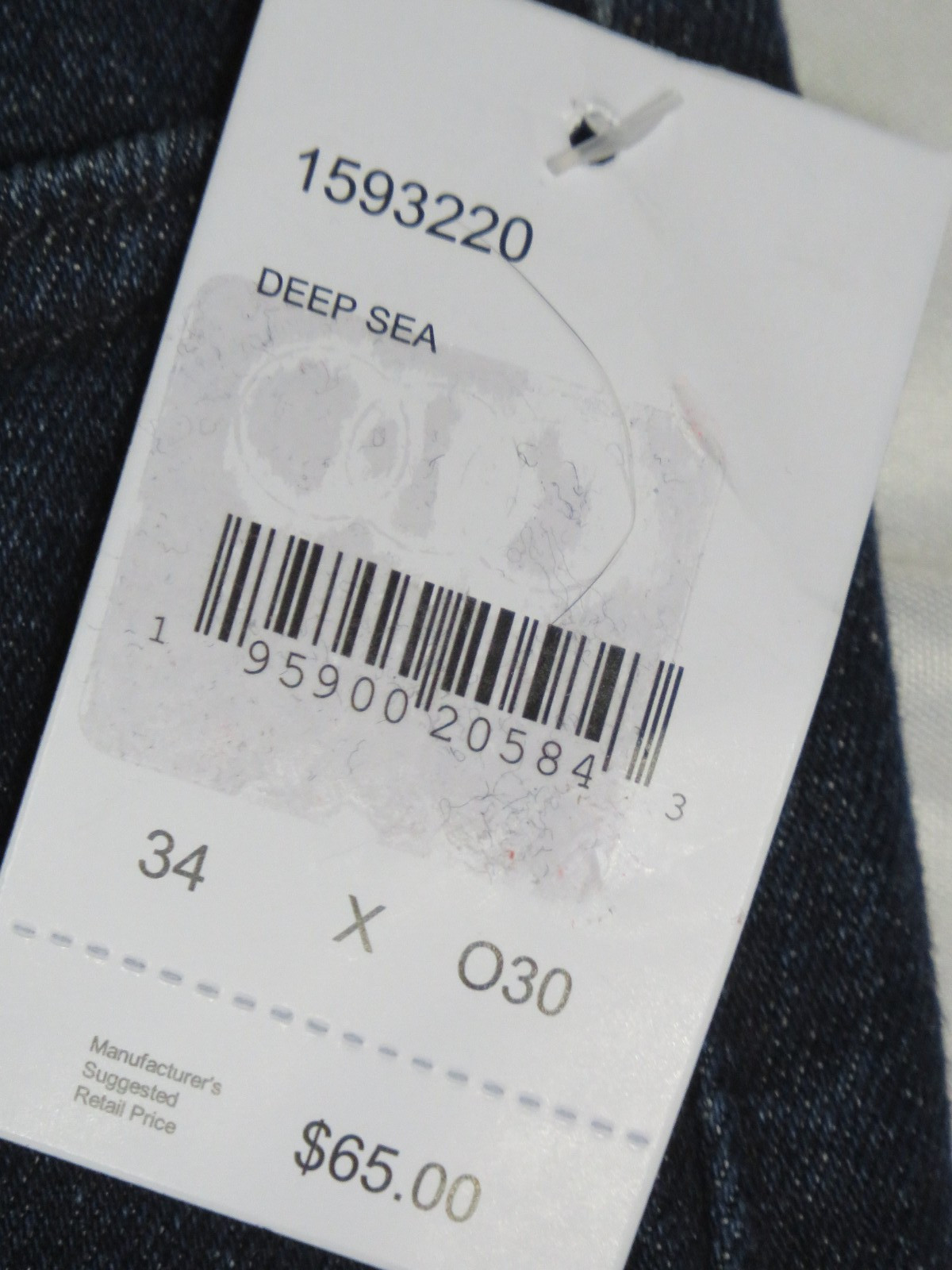 RALPH LAUREN CHAPS DEEP SEA BLUE JEANS 30×32 STRAIGHT FIT FREEDOM STRETCH NWT