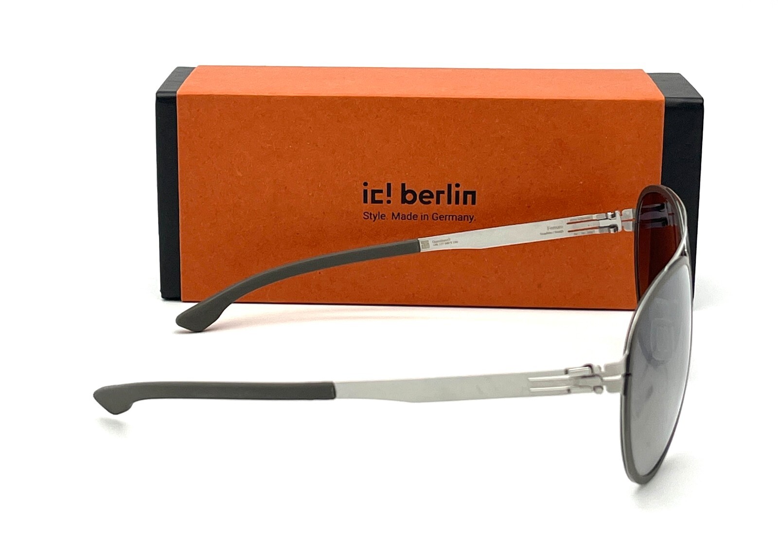 IC BERLIN FERRUM Rough Graphite Warm Gray / Storm Gray 59mm Sunglasses