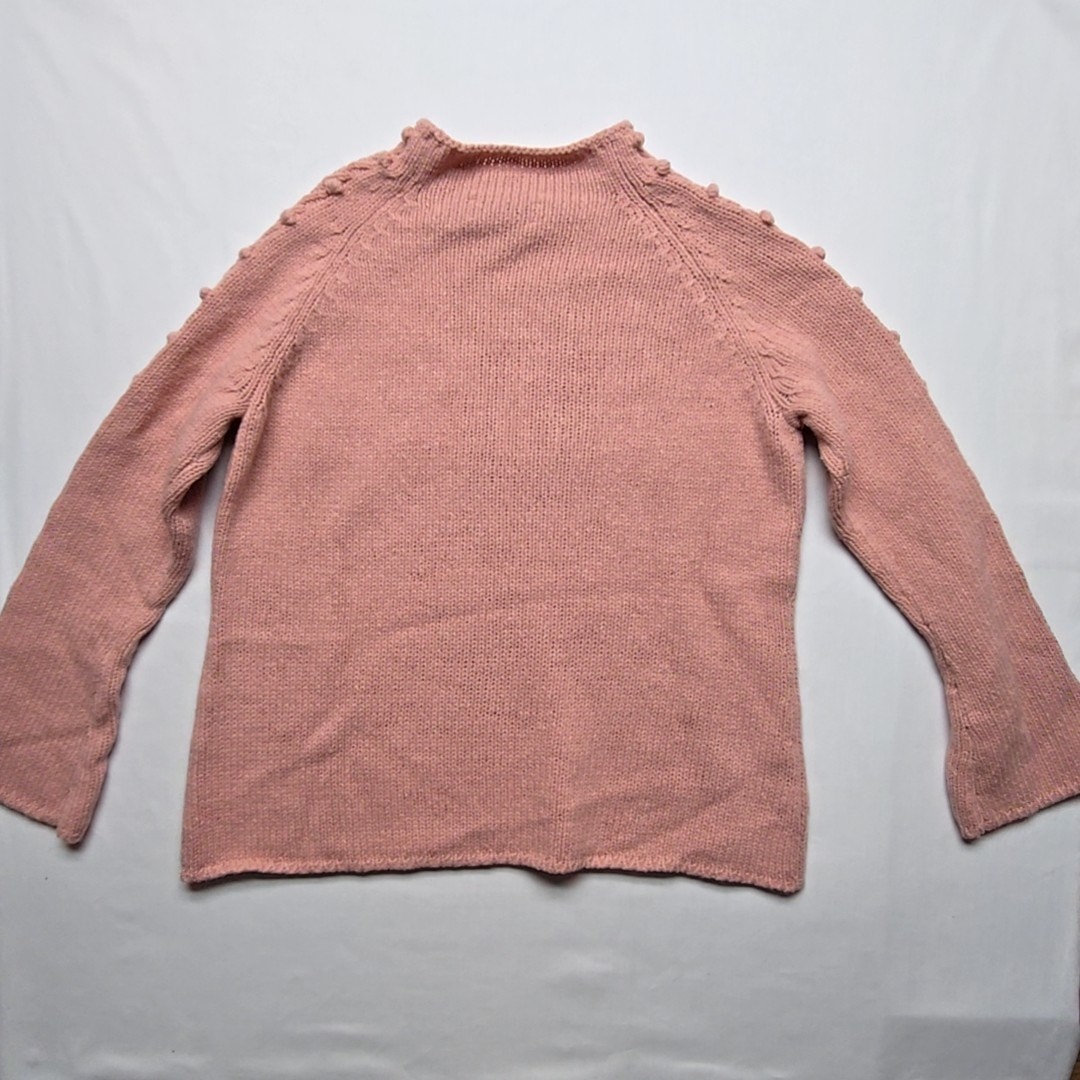 Vintage Westbound Hand Knit Pink Sweater XL Women’s Acrylic Wool Blend 90s