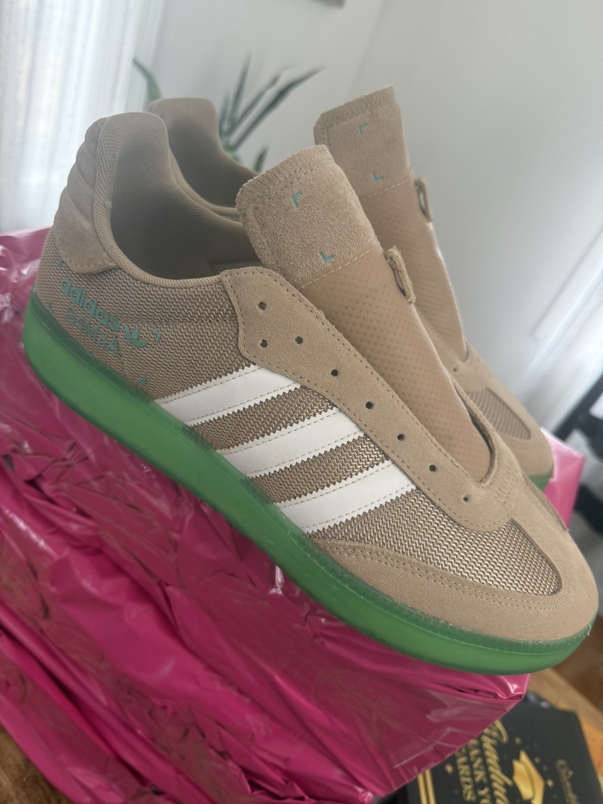 Adidas Samba RM Boost Miami Pale Nude Hi Res Aqua Men US 12.5 EU47 1/3 JP275 CHN