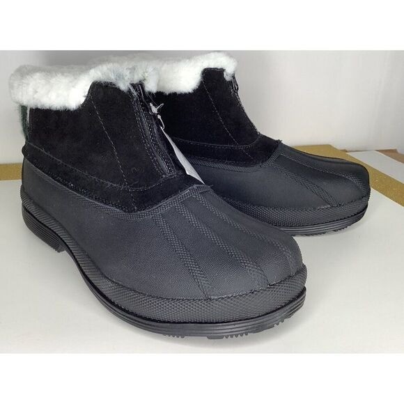 Propet Lumi Women’s 11W Ankle zip black/white Duck Snow Boots