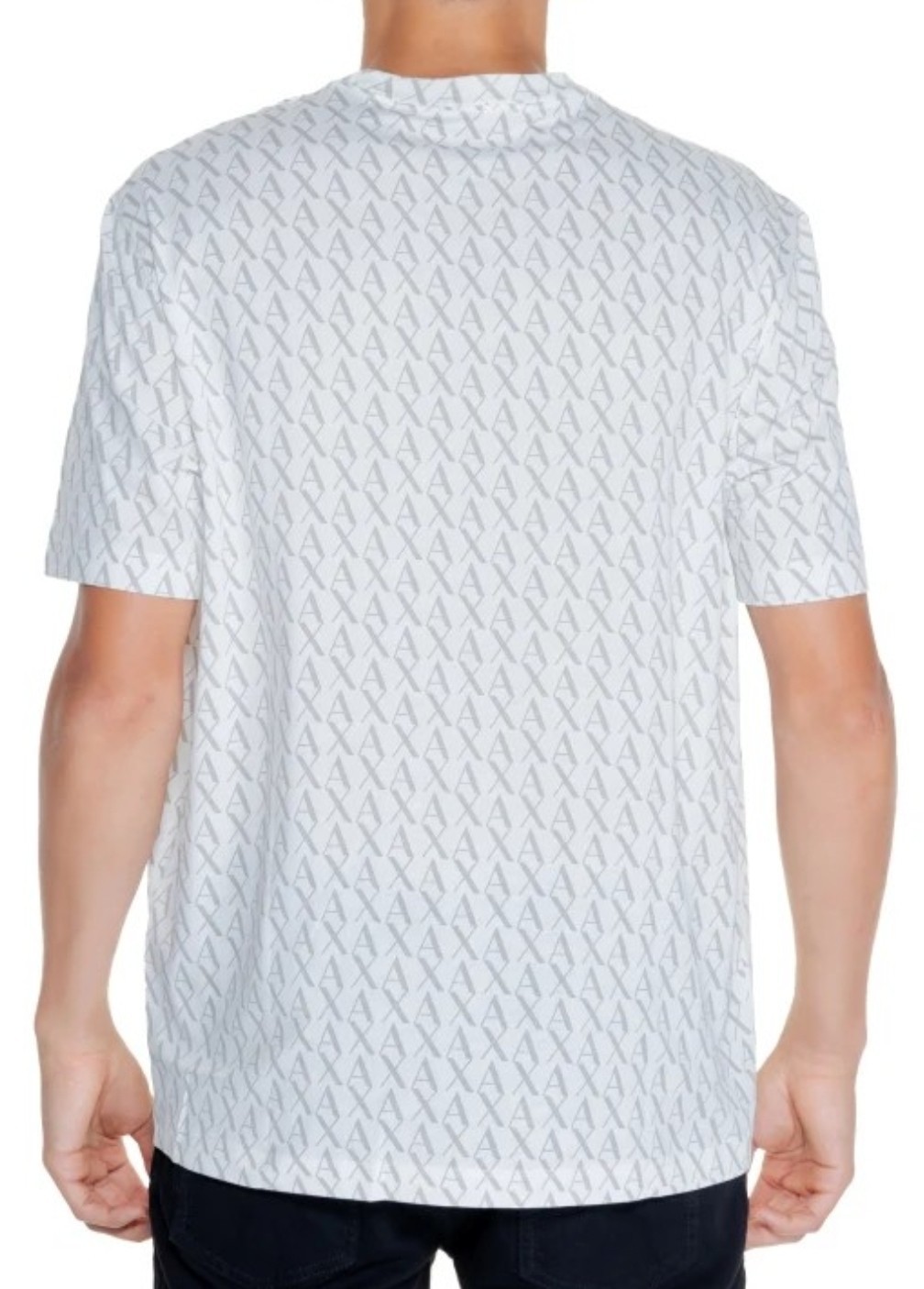 Armani Exchange Medium Logo-print White cotton t-shirt Mens